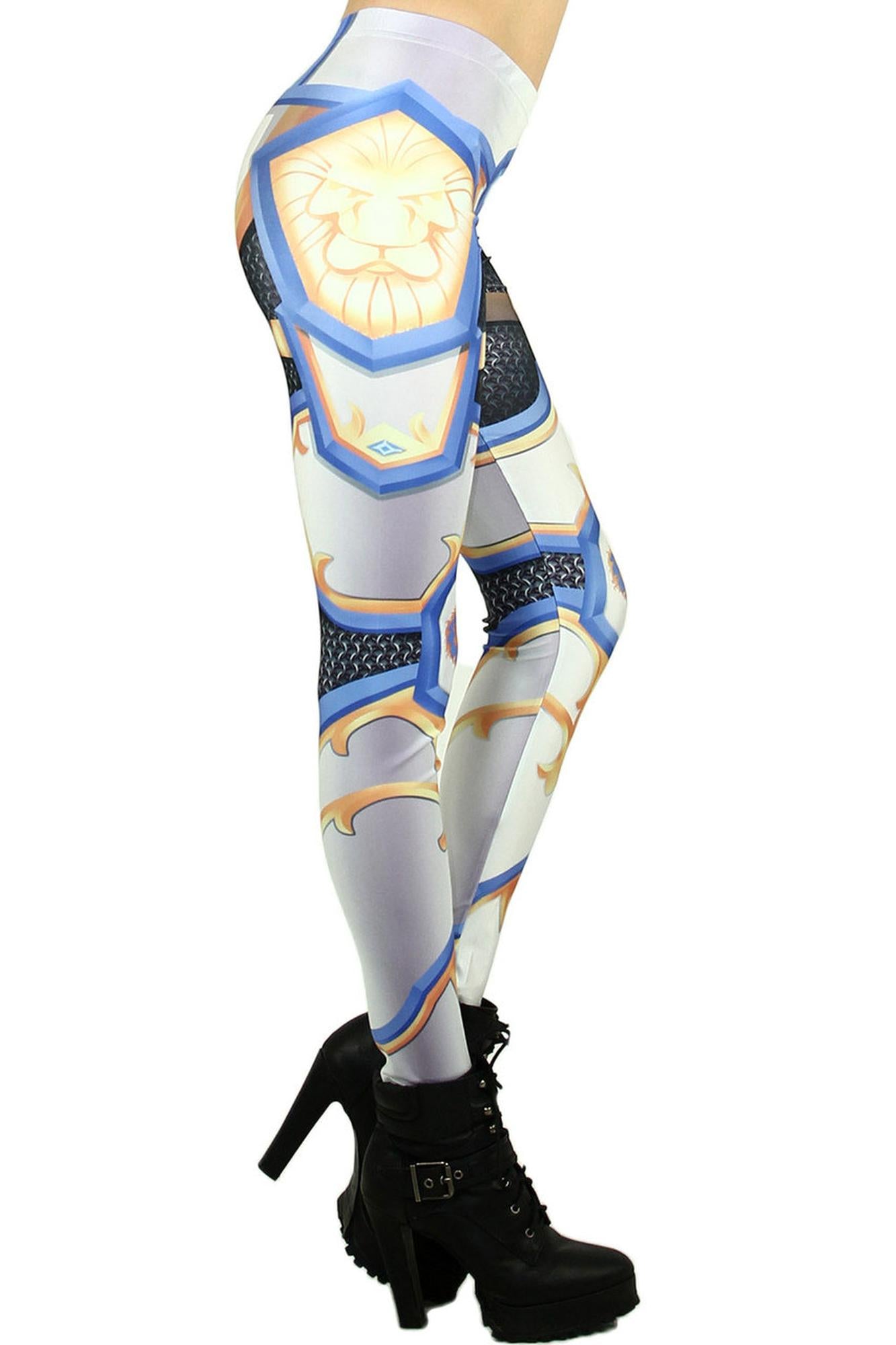 Graphic Print Hero Armor Leggings