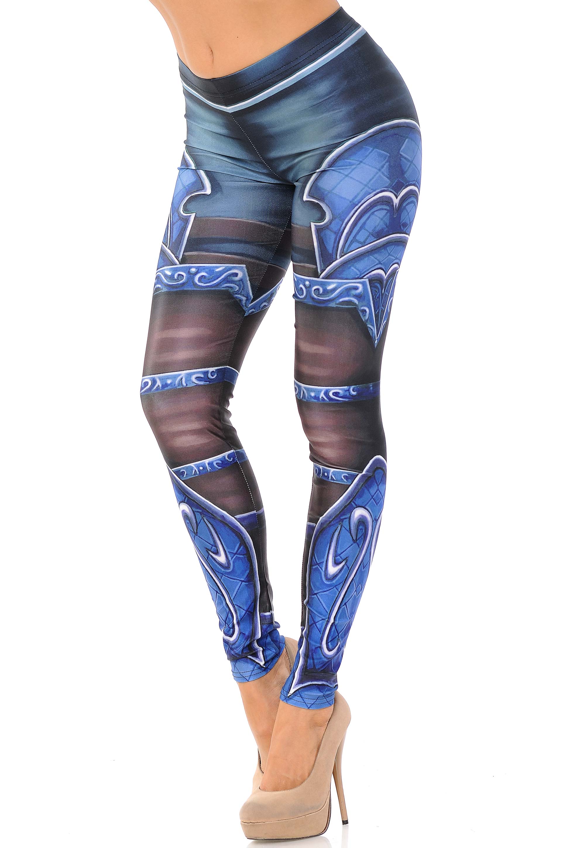 Graphic Print Legend Armor Leggings