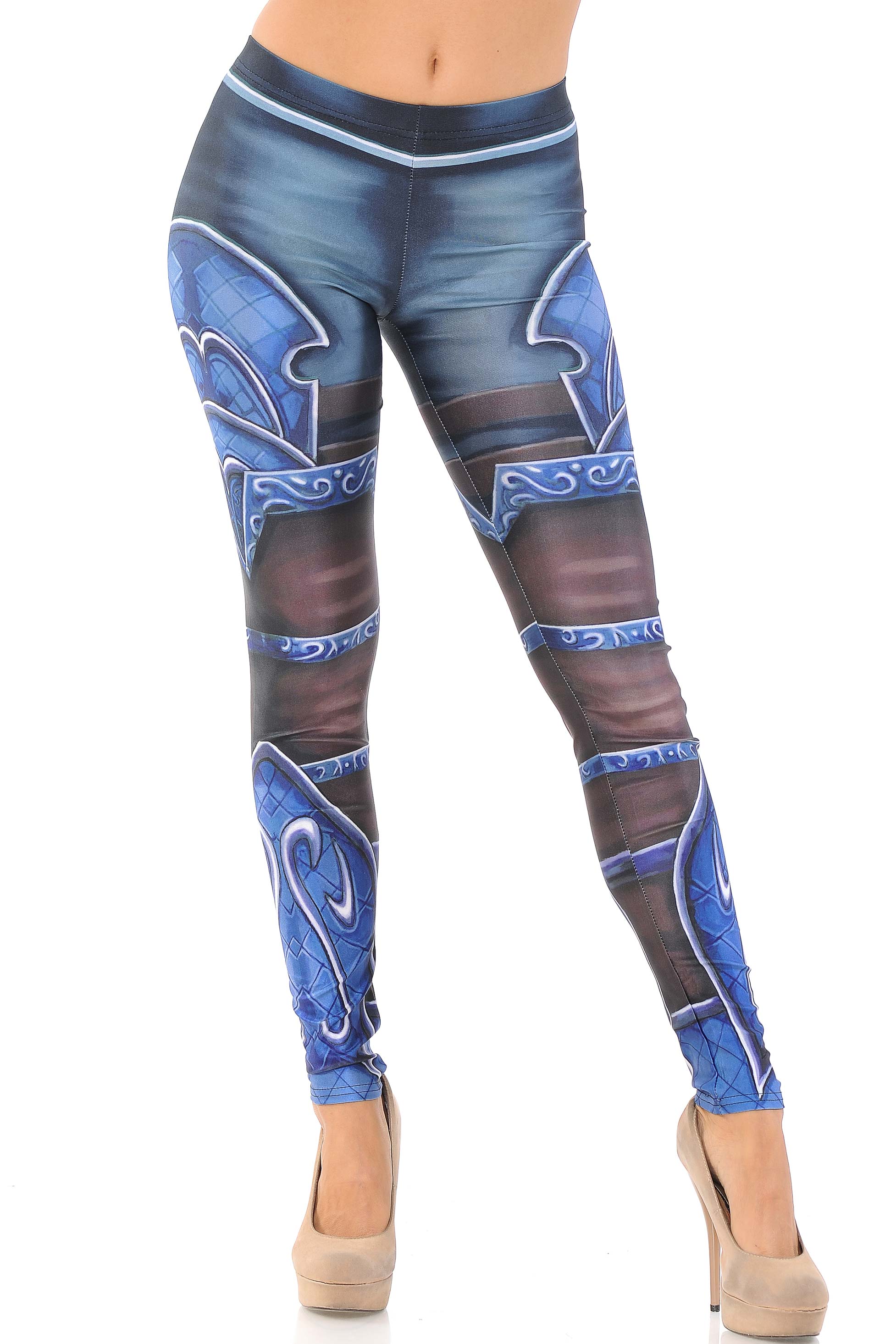 Graphic Print Legend Armor Leggings