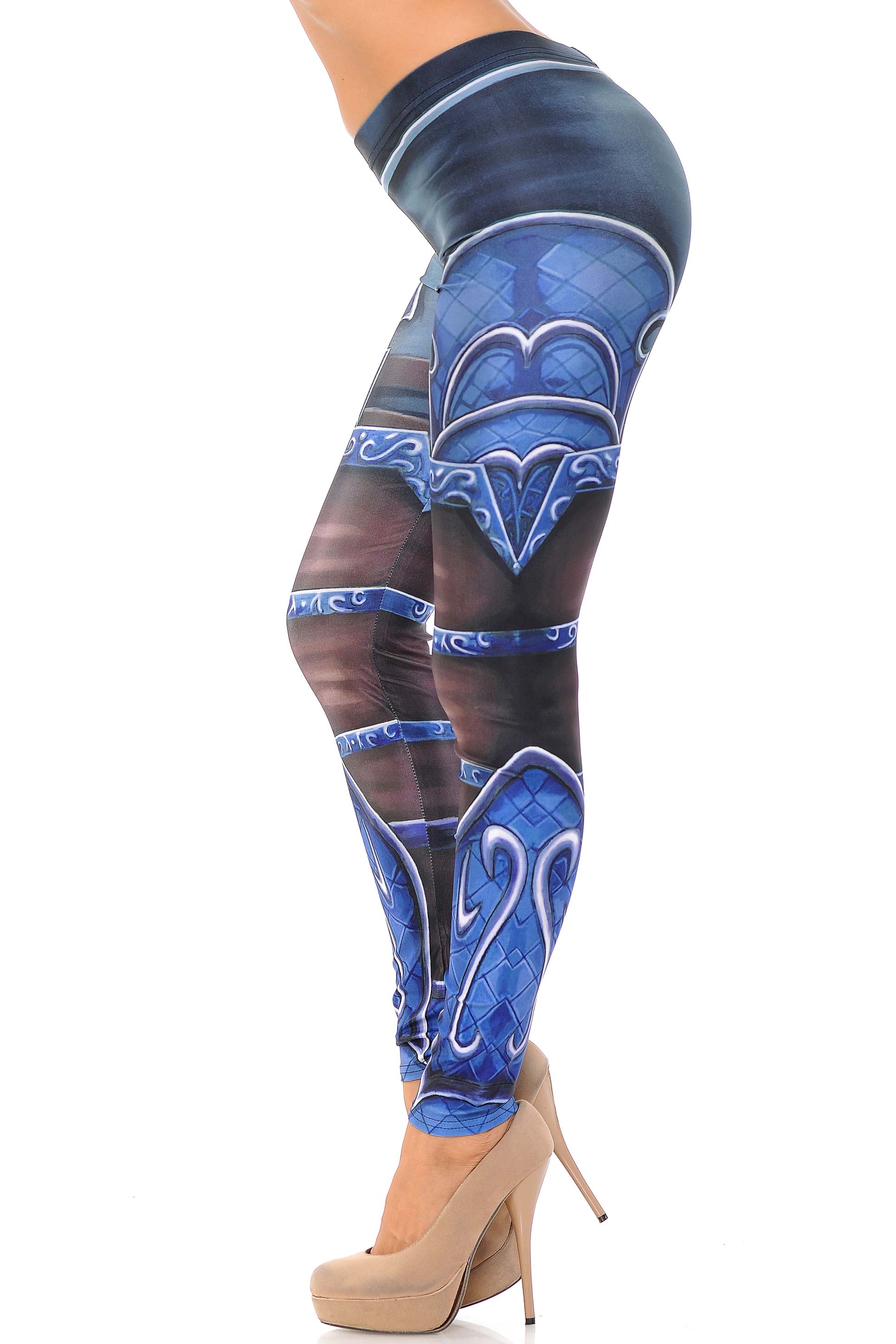 Graphic Print Legend Armor Leggings