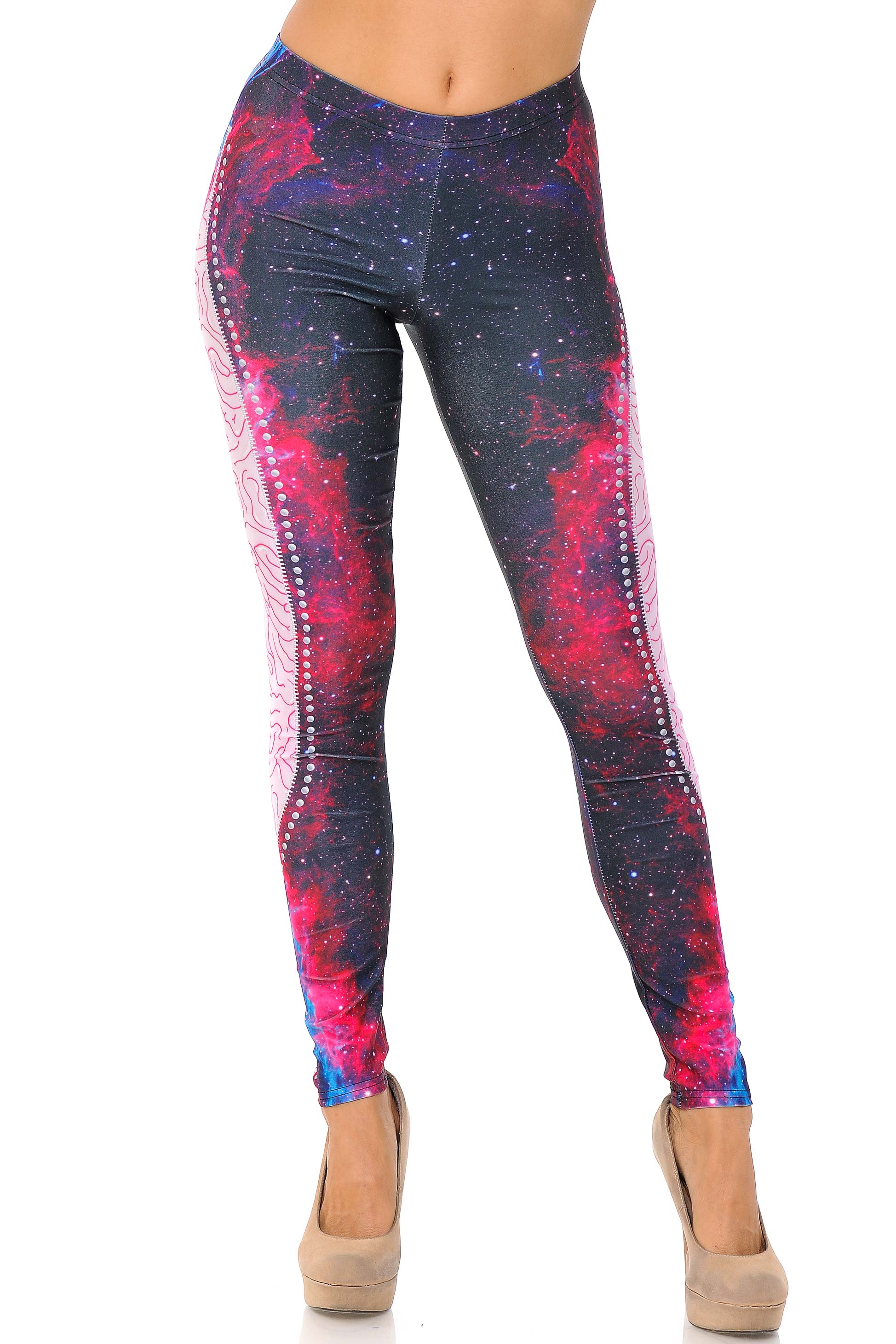Graphic Print Galaxy Exposure Leggings