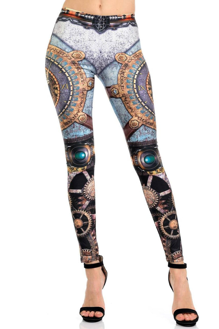 Graphic Print Eternal Steampunk Leggings