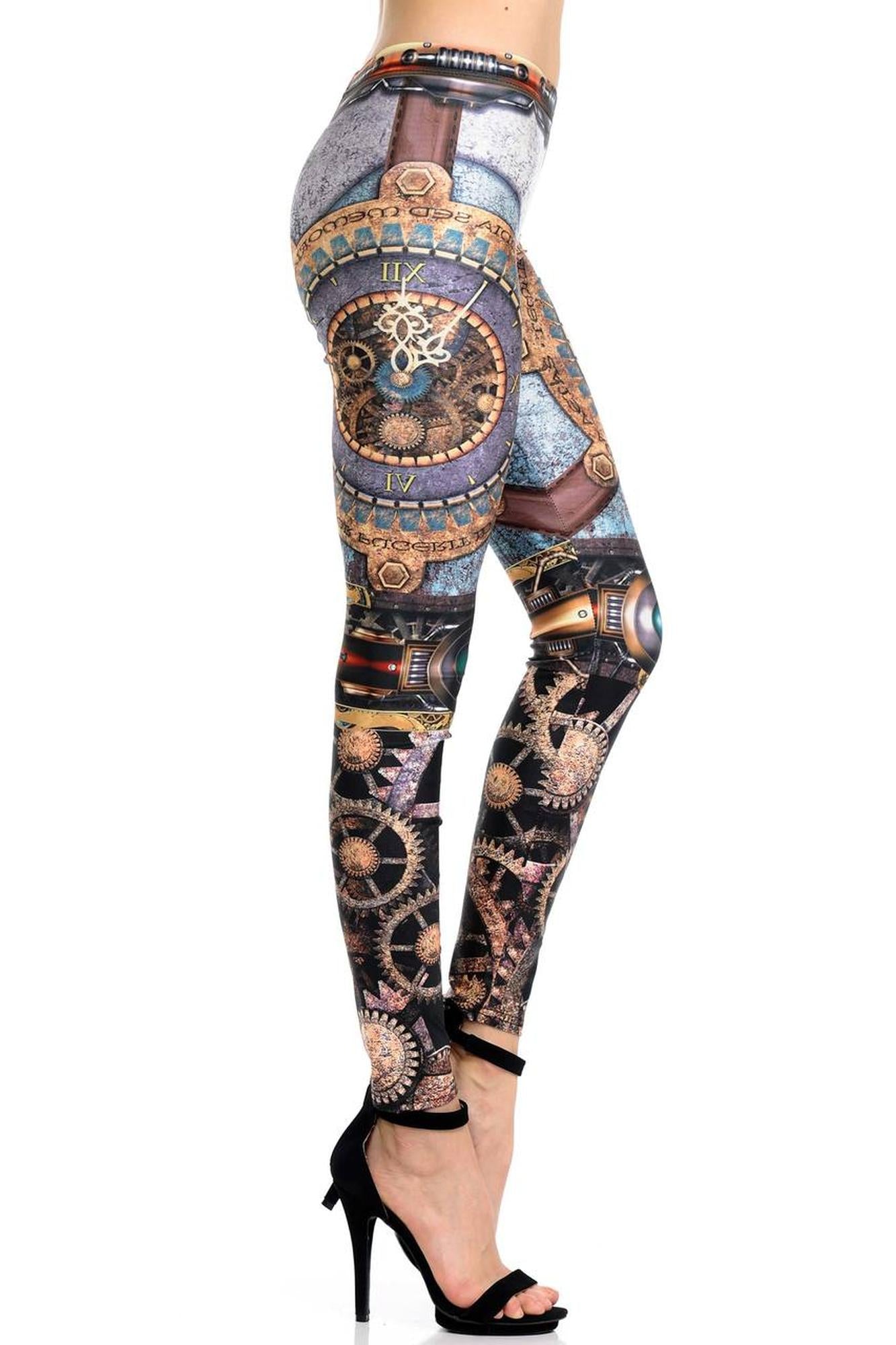 Graphic Print Eternal Steampunk Leggings