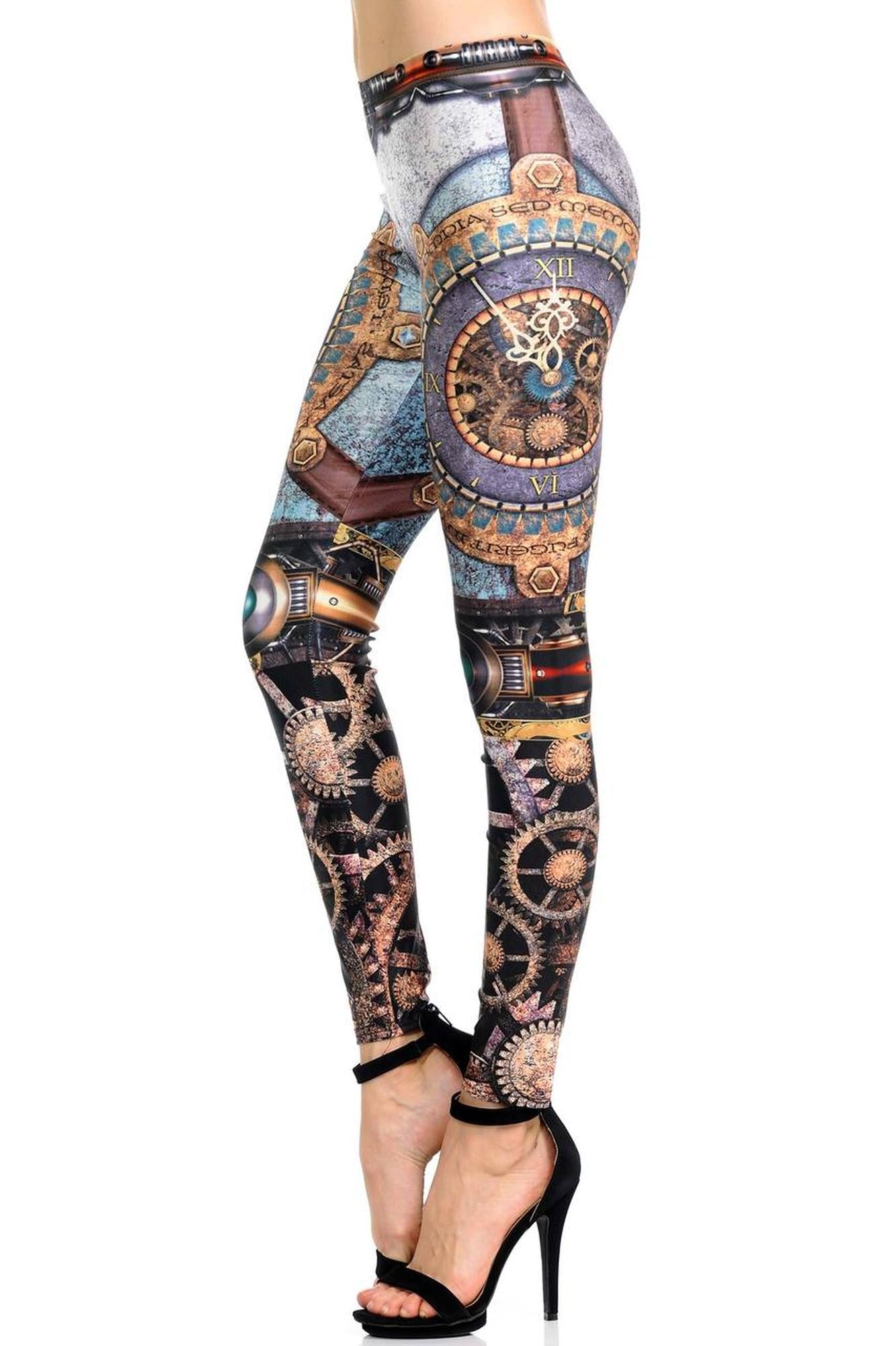 Graphic Print Eternal Steampunk Leggings