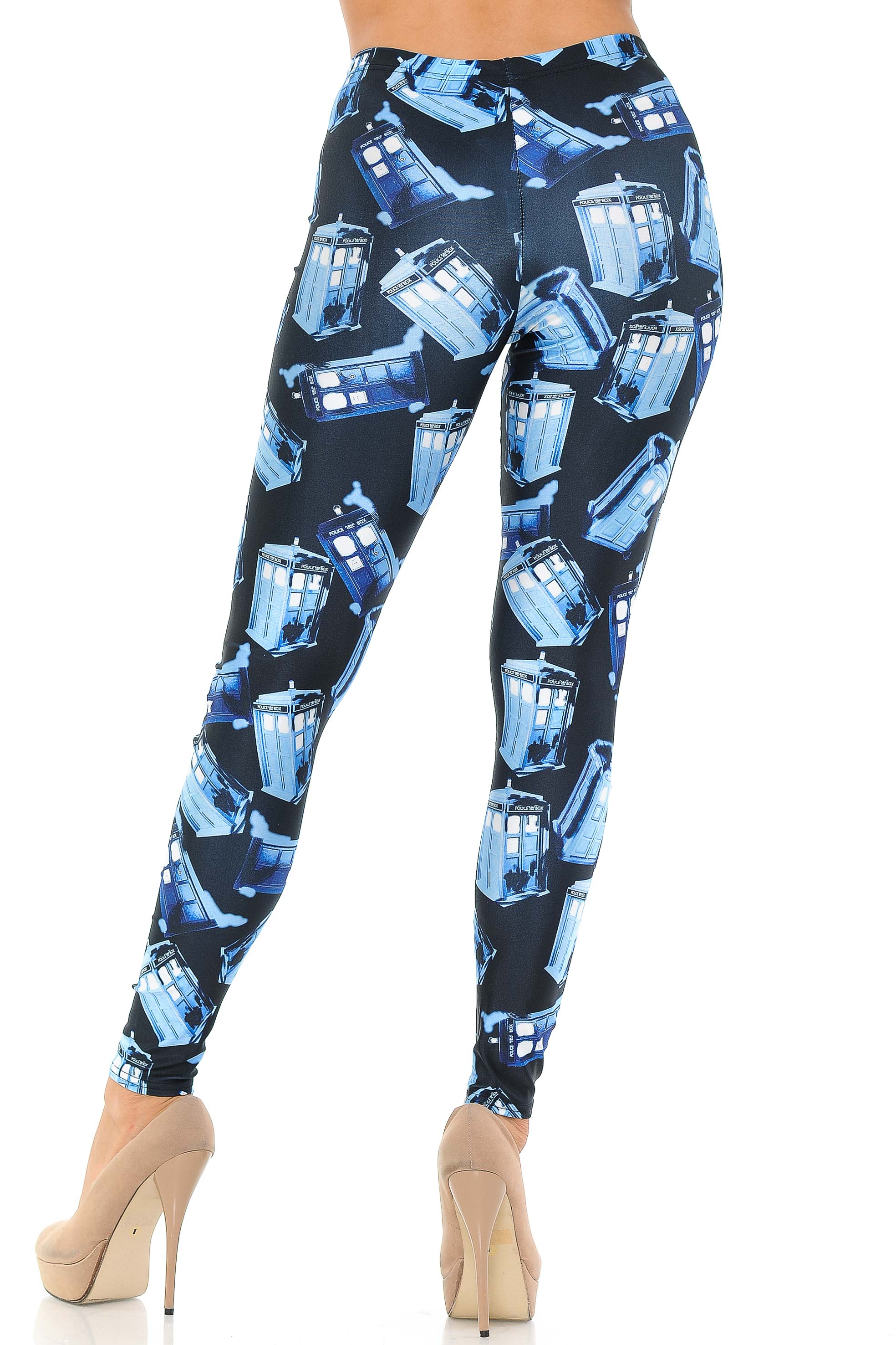 Graphic British Police Call Box Leggings