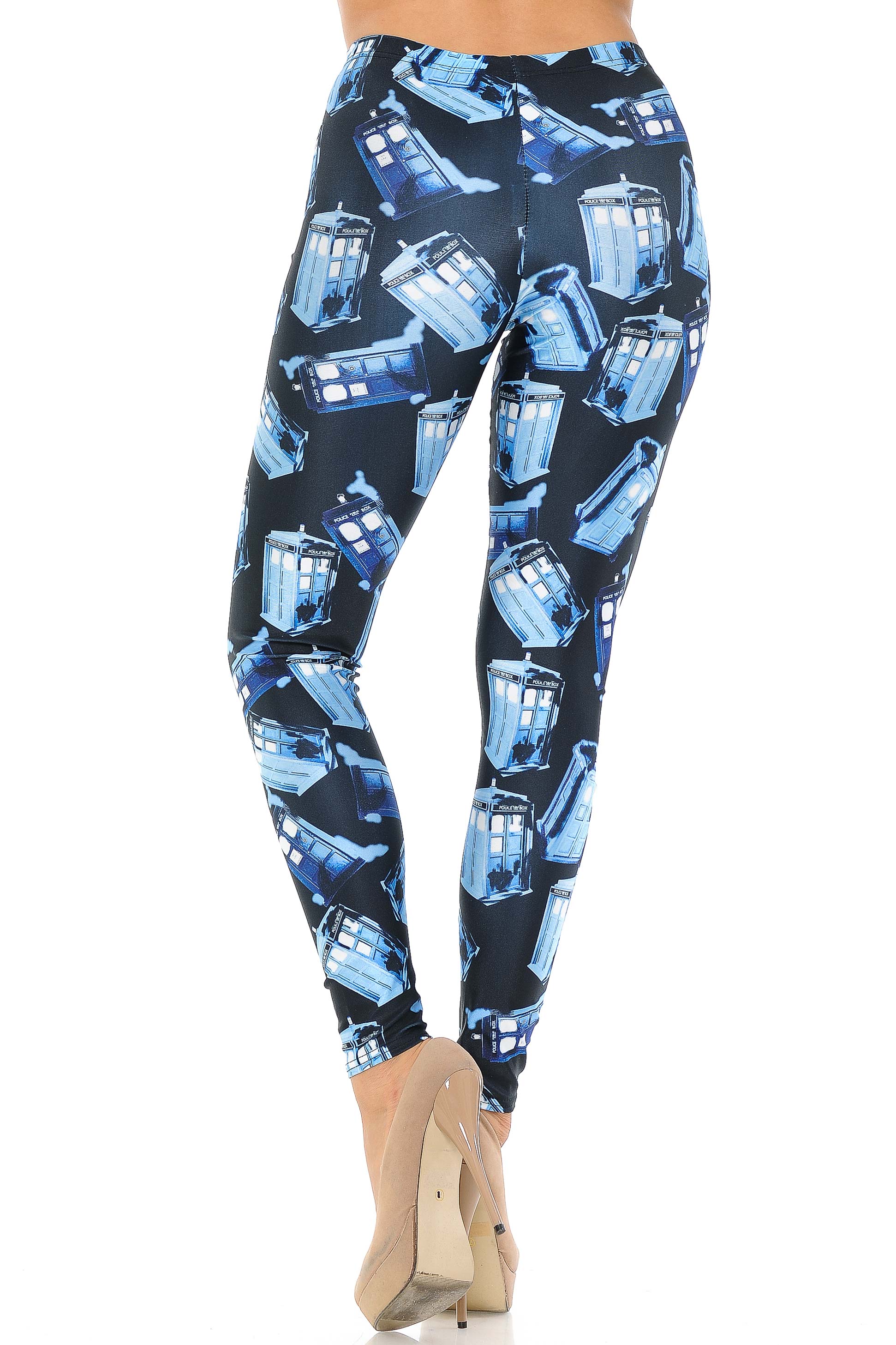 Graphic British Police Call Box Leggings