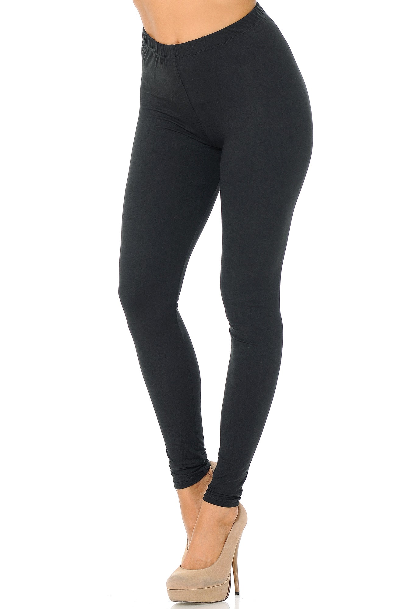 Buttery Smooth Basic Solid Leggings - EEVEE