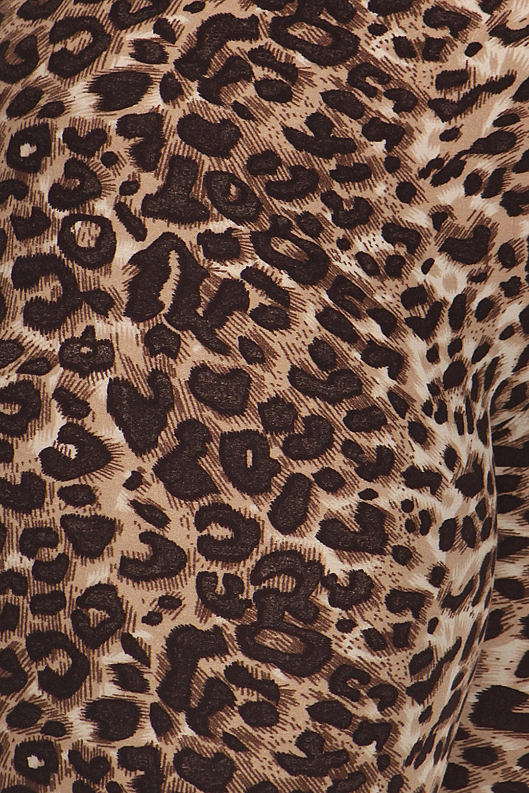 Buttery Soft Feral Cheetah Extra Plus Size Leggings - 3X-5X (XPlus One Size,Brown)