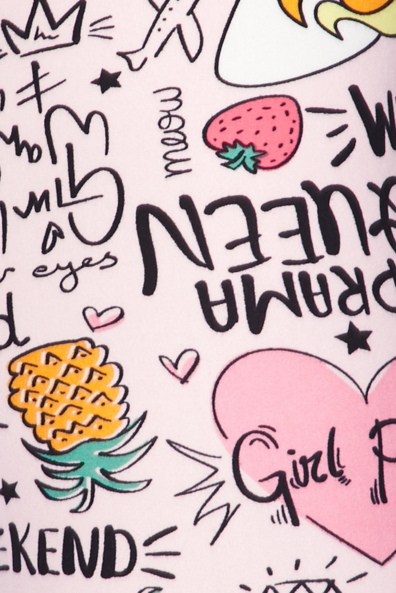 Buttery Soft Weekend Drama Queen Extra Plus Size Leggings - 3X-5X (Pink,XPlus One Size)