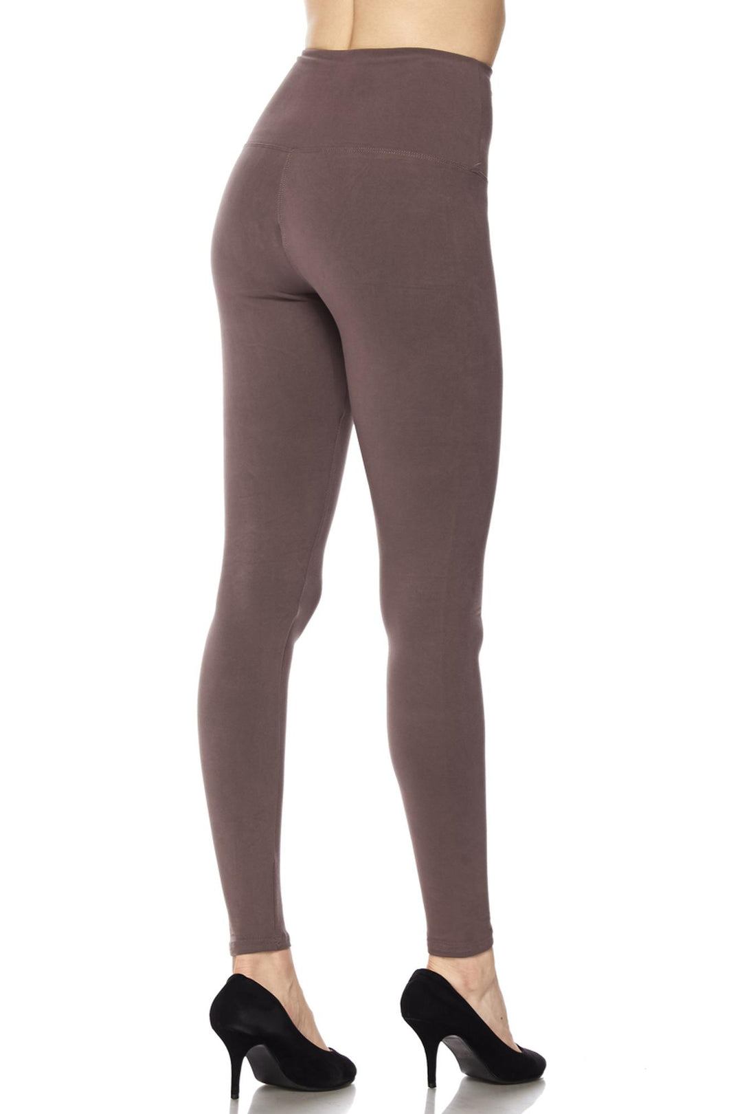 Buttery Smooth Basic Solid High Waisted Leggings - Extra Plus Size - 5 Inch - 3XL 4XL 5XL