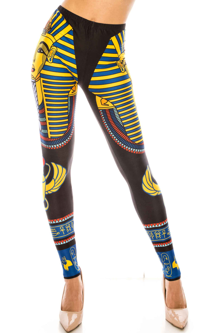 Creamy Soft Leggings Premium Women's King TUT Extra Plus, High Rise, Stretchy, Comfortable, 3X-5X Leggings - by USA Fashion