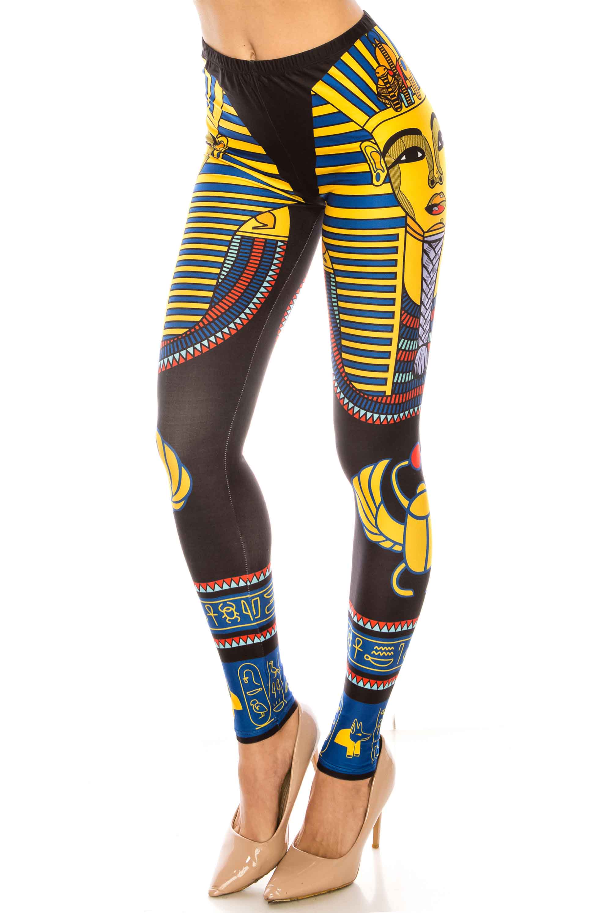 Creamy Soft Leggings Premium Women's King TUT Extra Plus, High Rise, Stretchy, Comfortable, 3X-5X Leggings - by USA Fashion