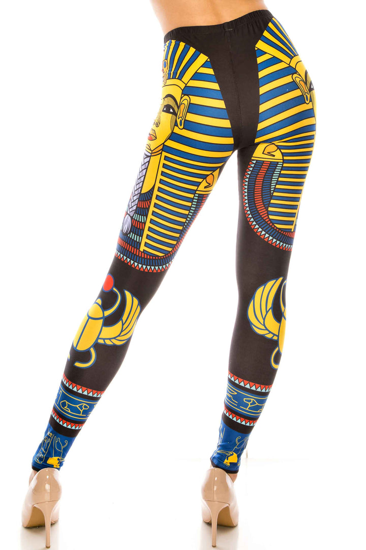 Creamy Soft Leggings Premium Women's King TUT Extra Plus, High Rise, Stretchy, Comfortable, 3X-5X Leggings - by USA Fashion