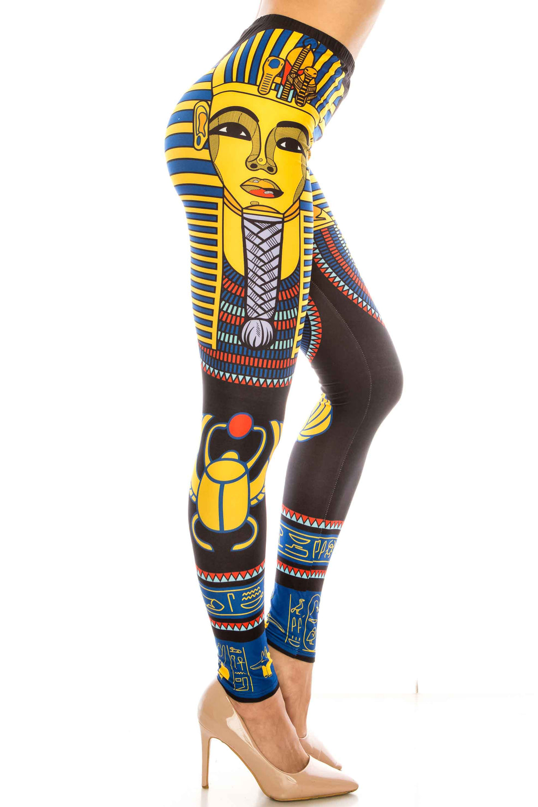 Creamy Soft Leggings Premium Women's King TUT Extra Plus, High Rise, Stretchy, Comfortable, 3X-5X Leggings - by USA Fashion