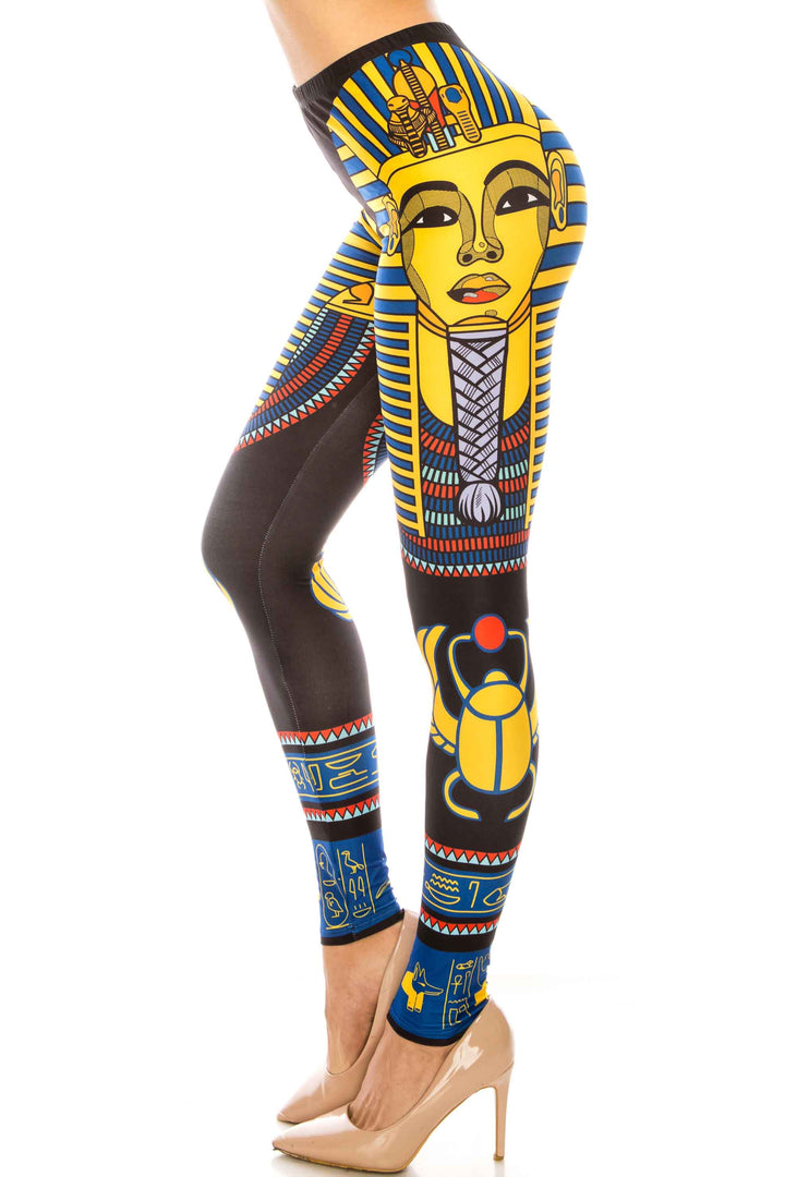 Creamy Soft Leggings Premium Women's King TUT Extra Plus, High Rise, Stretchy, Comfortable, 3X-5X Leggings - by USA Fashion