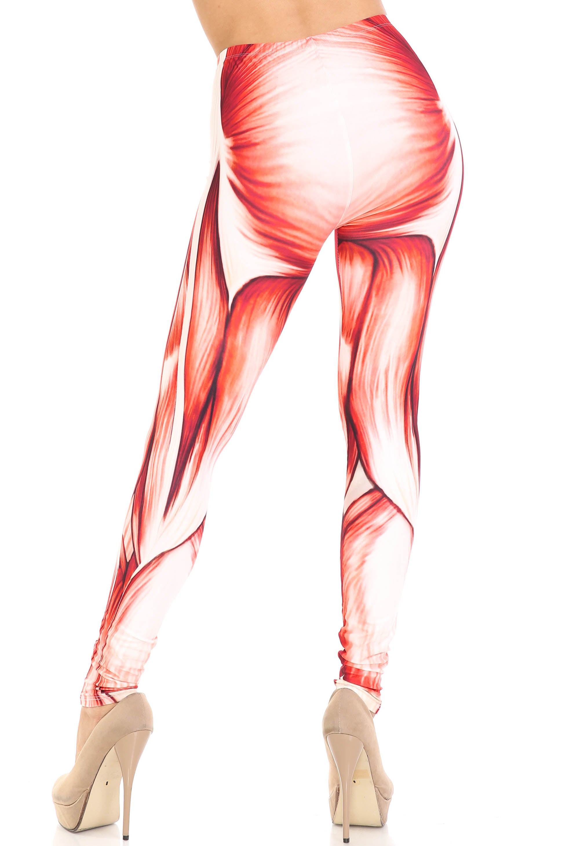 Creamy Soft Leggings Premium Women's Muscle Extra Plus, High Rise, Stretchy, Comfortable, 3X-5X Leggings - by USA Fashion