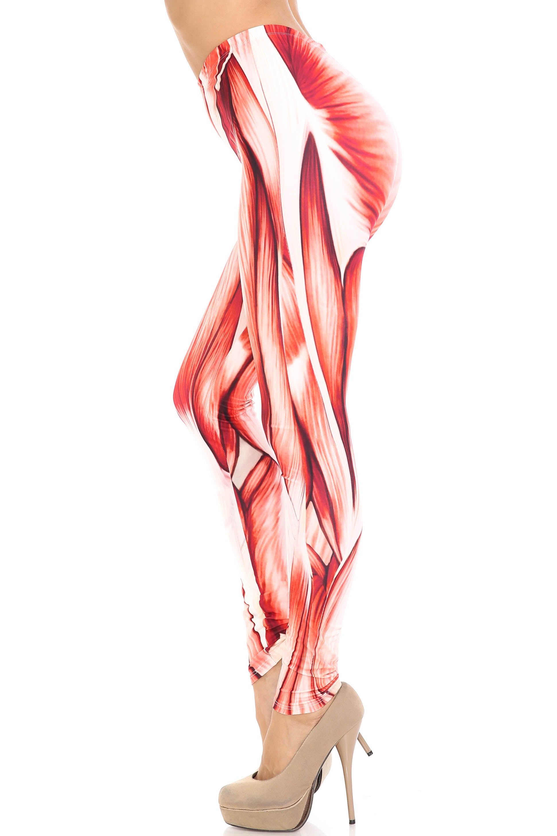 Creamy Soft Leggings Premium Women's Muscle Extra Plus, High Rise, Stretchy, Comfortable, 3X-5X Leggings - by USA Fashion