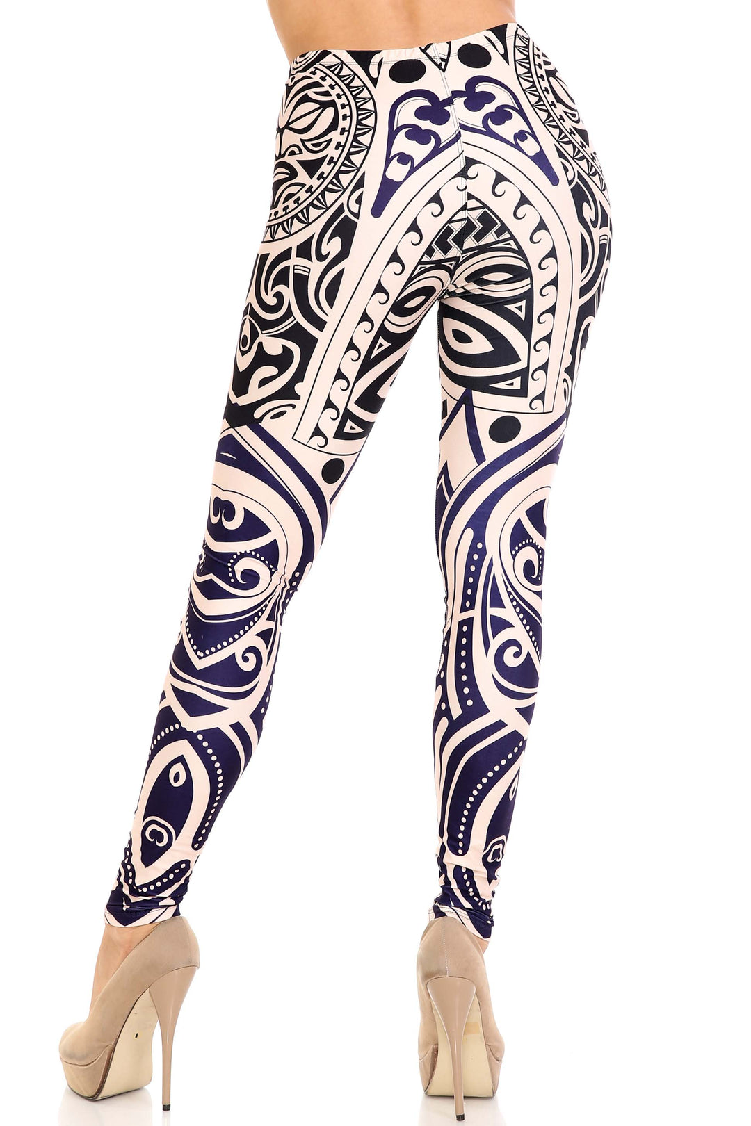 Creamy Soft Leggings Premium Women's Valhalla Extra Plus, High Rise, Stretchy, Comfortable, 3X-5X Leggings - by USA Fashion