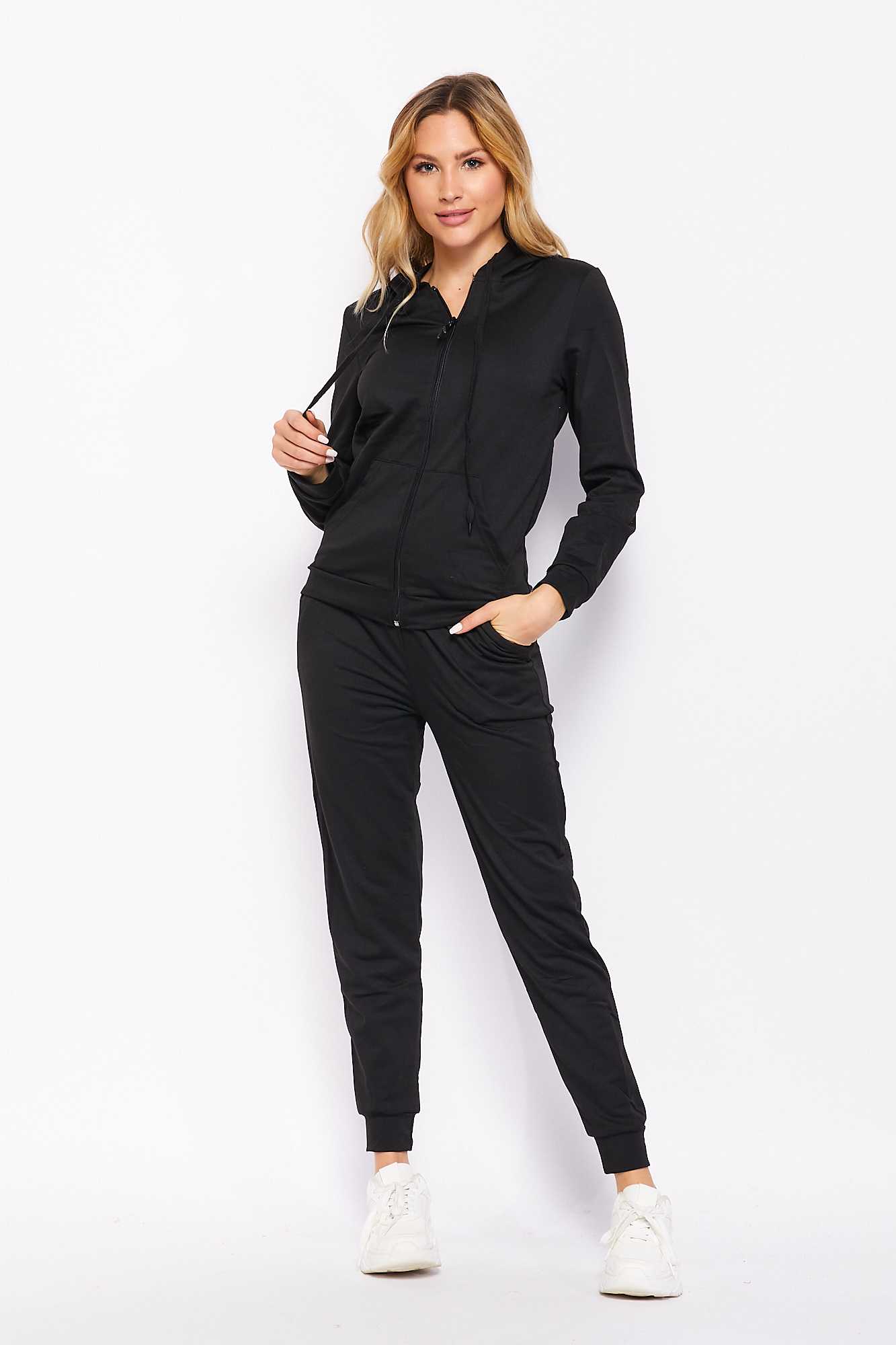 2 Piece French Terry Joggers and Hoodie Set