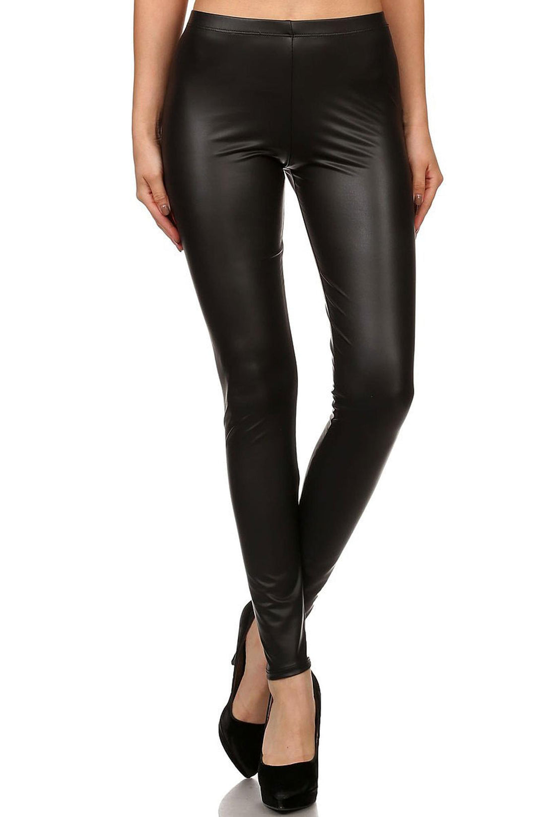 Matte Faux Leather Leggings