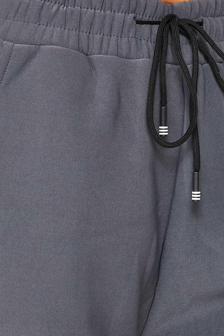 Scuba Solid Fur Lined Jogger with Drawstring
