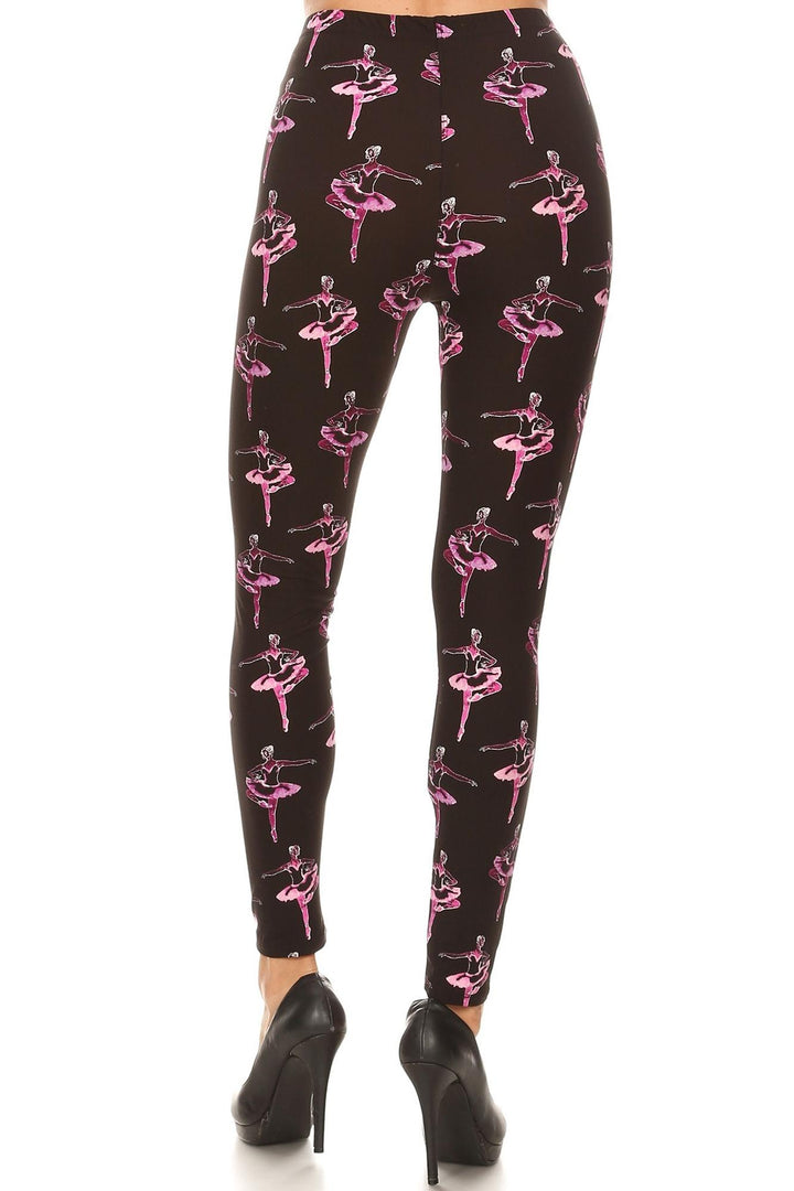 Buttery Soft Ballerina Leggings (One Size Regular,Black)
