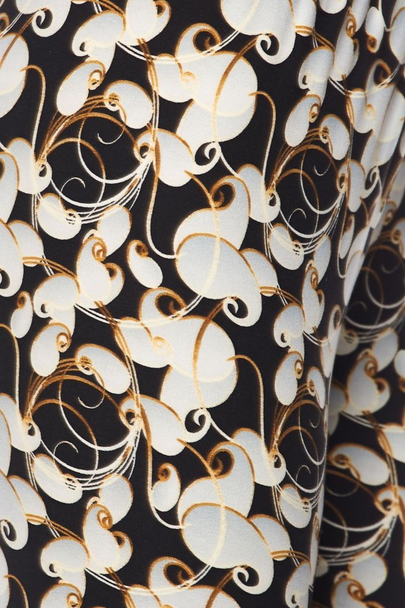 Buttery Soft Ivory Petals Leggings (One Size Regular,Ivory)