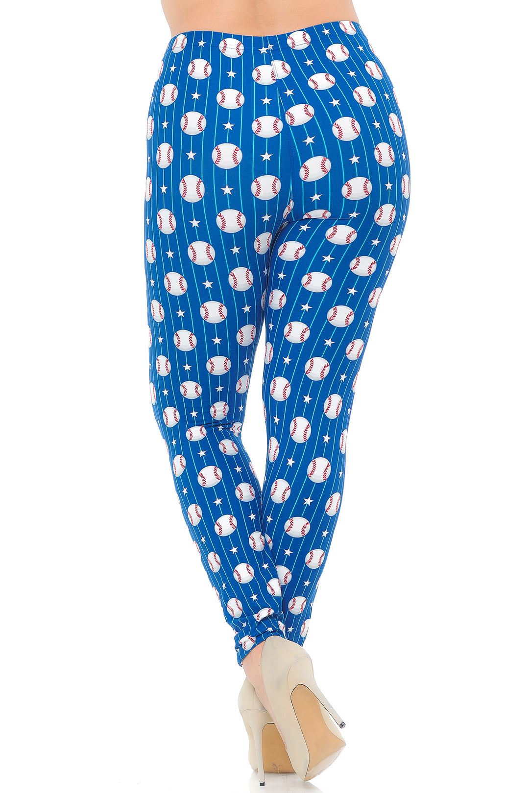 World of Leggings Buttery Soft Love of Baseball Plus Size Leggings
