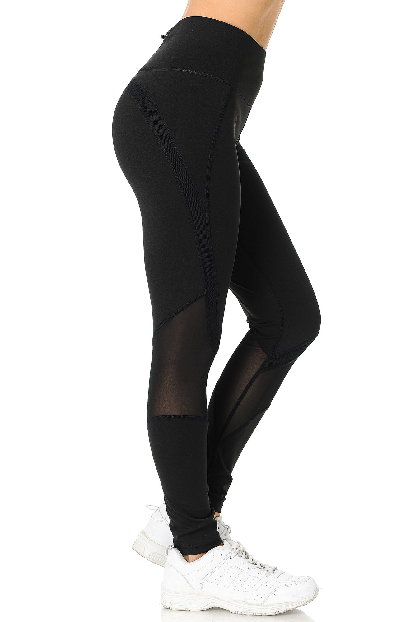Premium Panel Mesh Sport Workout Leggings