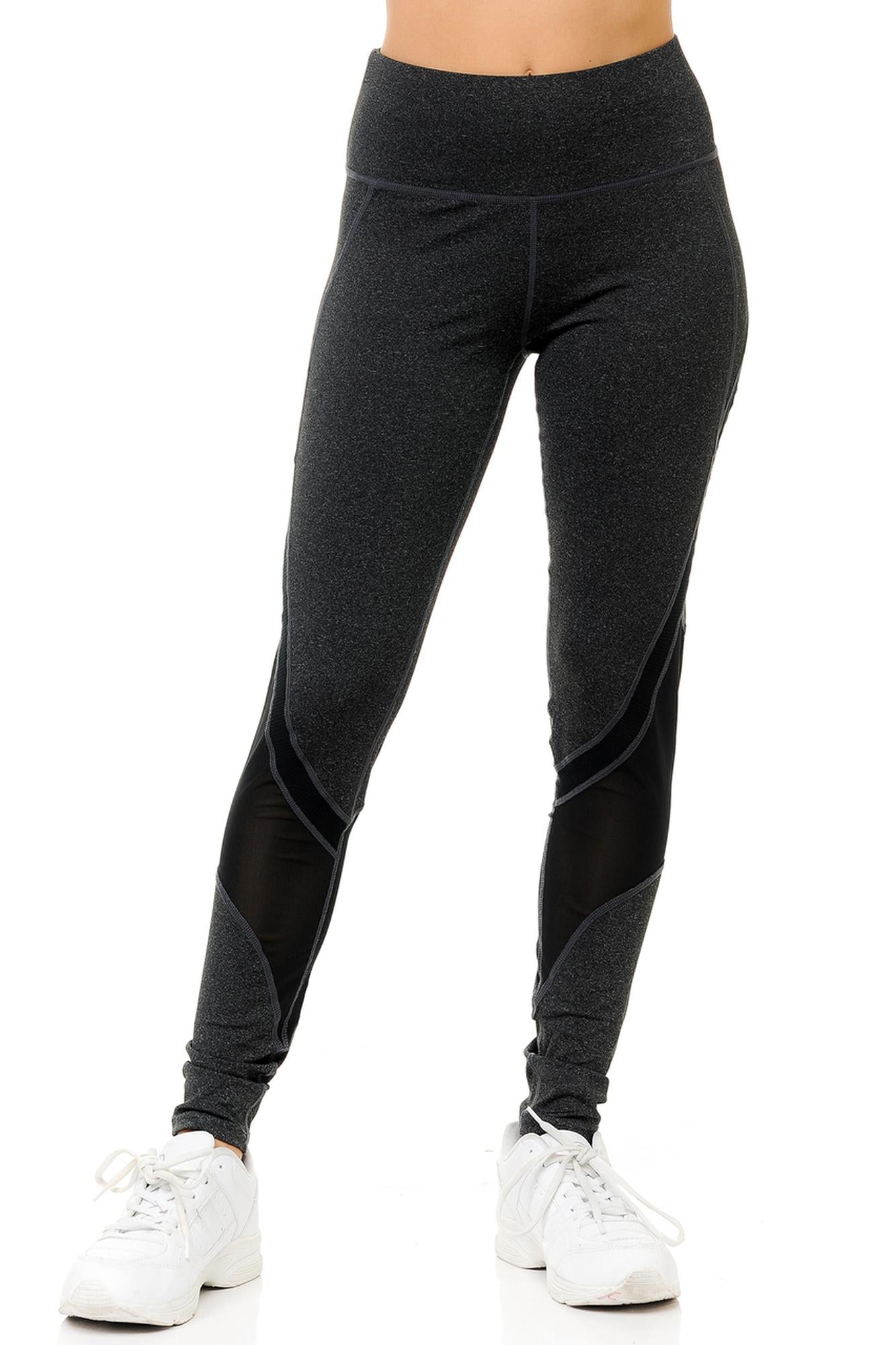 Premium Panel Mesh Sport Workout Leggings