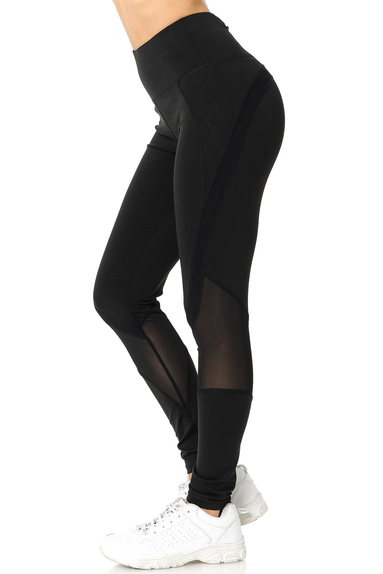 Premium Panel Mesh Sport Workout Leggings