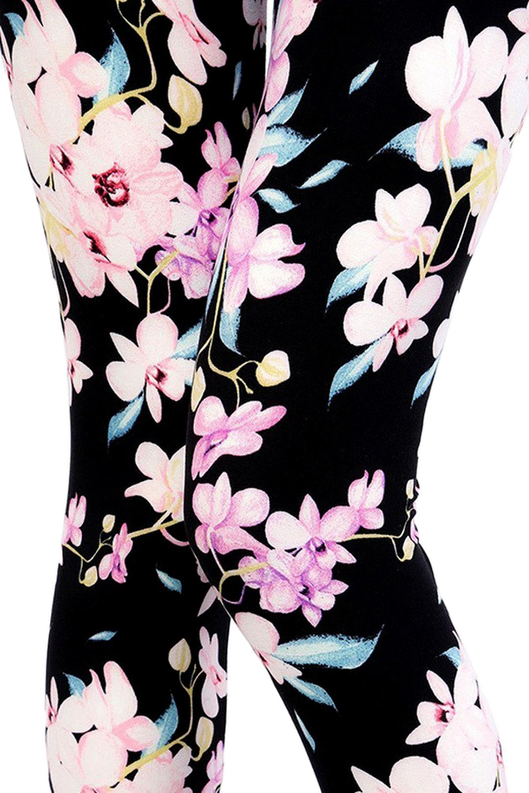 World of Leggings Buttery Soft Pretty in Pink Floral Leggings