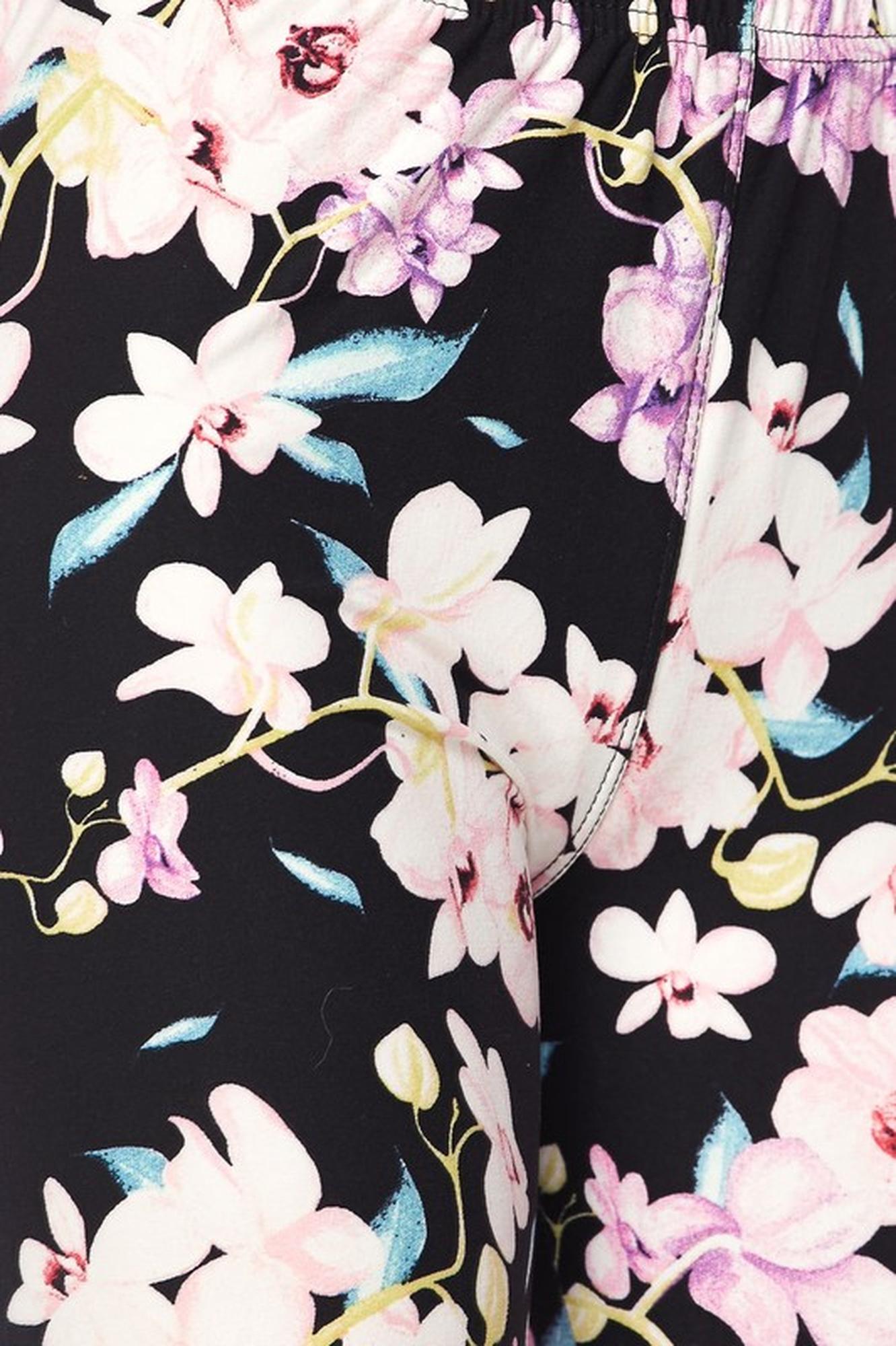 World of Leggings Buttery Soft Pretty in Pink Floral Leggings