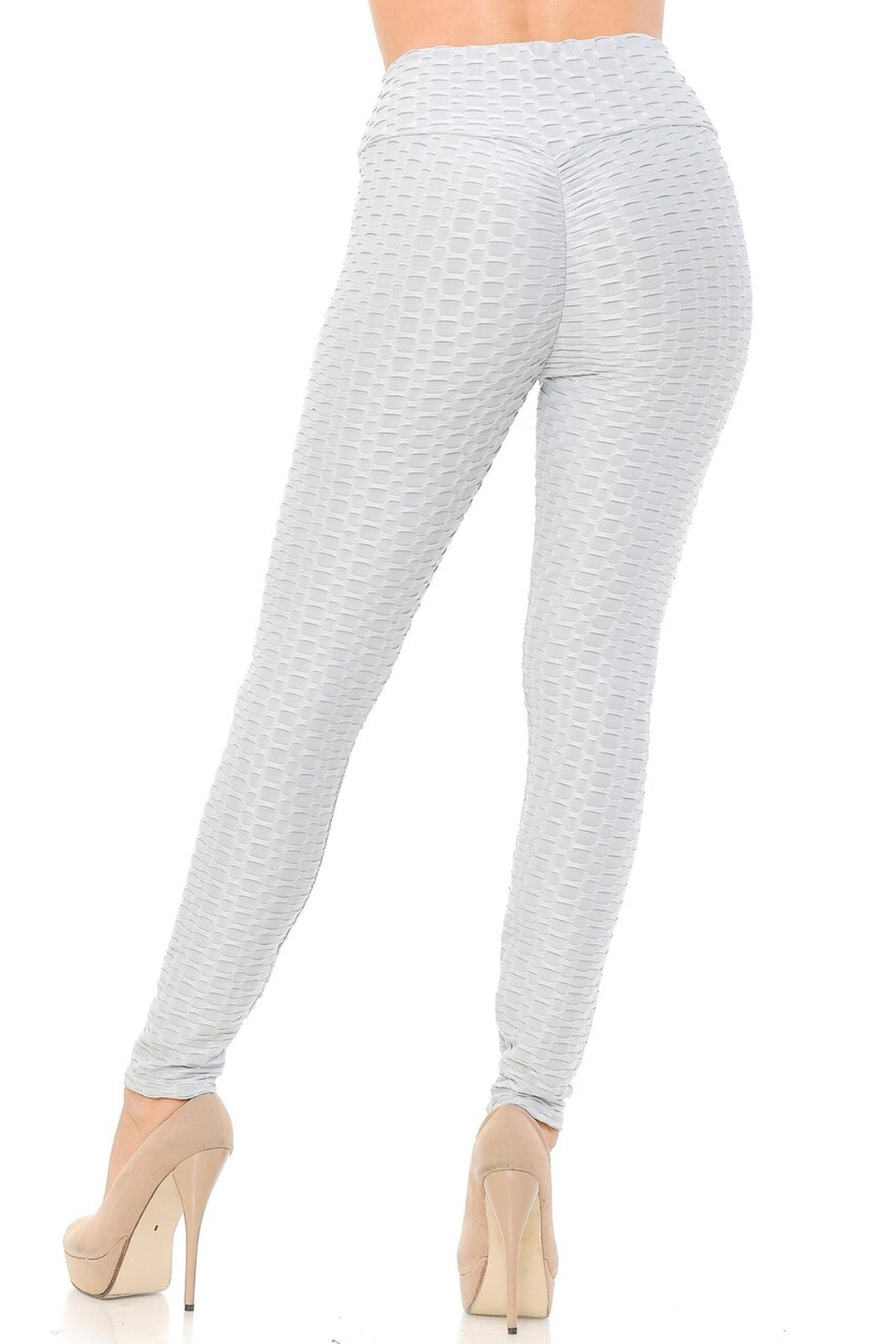 Scrunch Butt Textured High Waisted Leggings - Tiktok Leggings