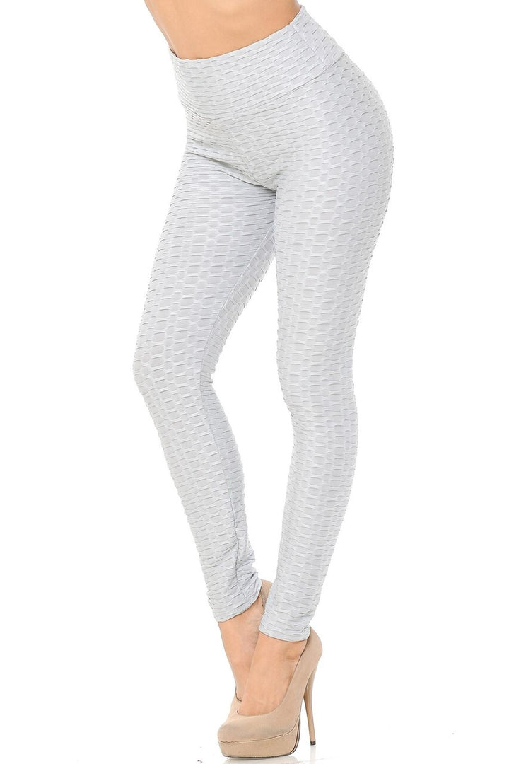 Scrunch Butt Textured High Waisted Leggings - Tiktok Leggings