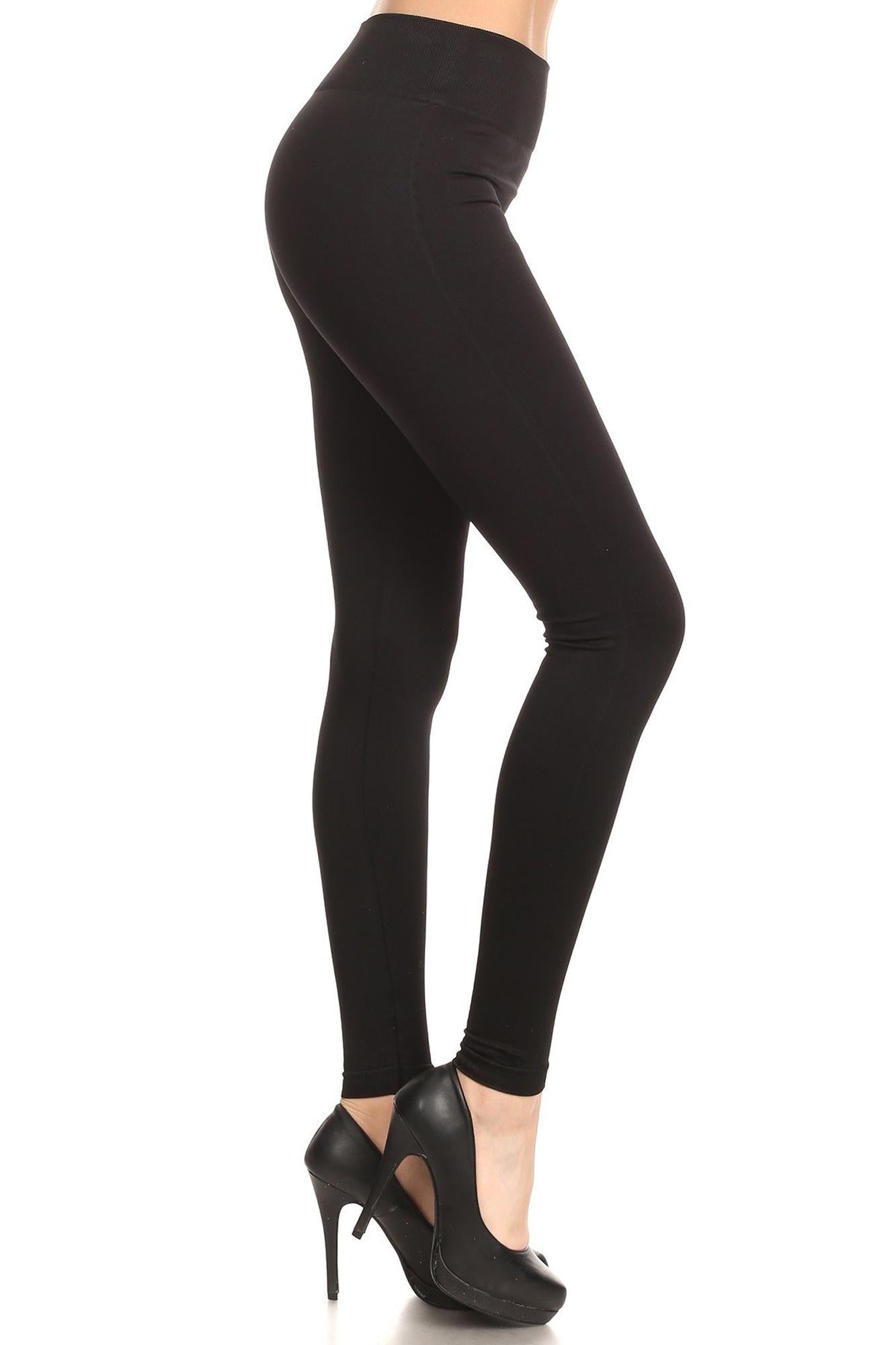 Extra Thick Solid Basic Leggings