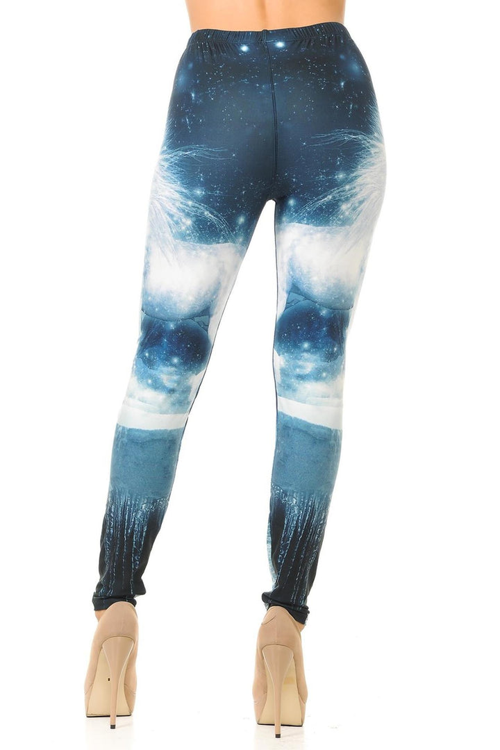 Creamy Soft Premium Women's Leggings Epic Unicorn Regular Size, High Rise, Stretchy & Breathable, Comfortable Fit - by USA Fashion