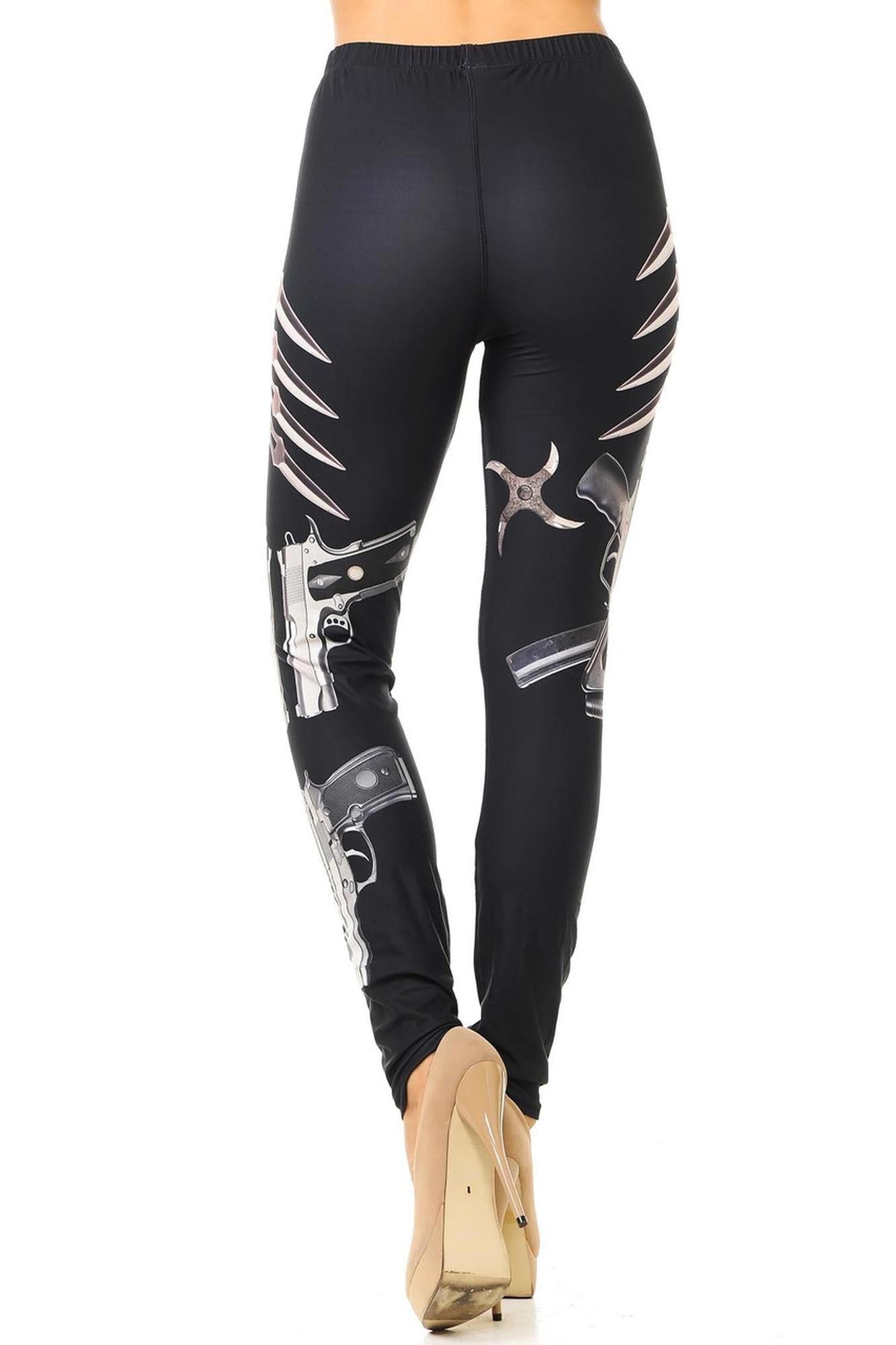 Creamy Soft Mission Impossible Leggings (One Size Regular,Black)
