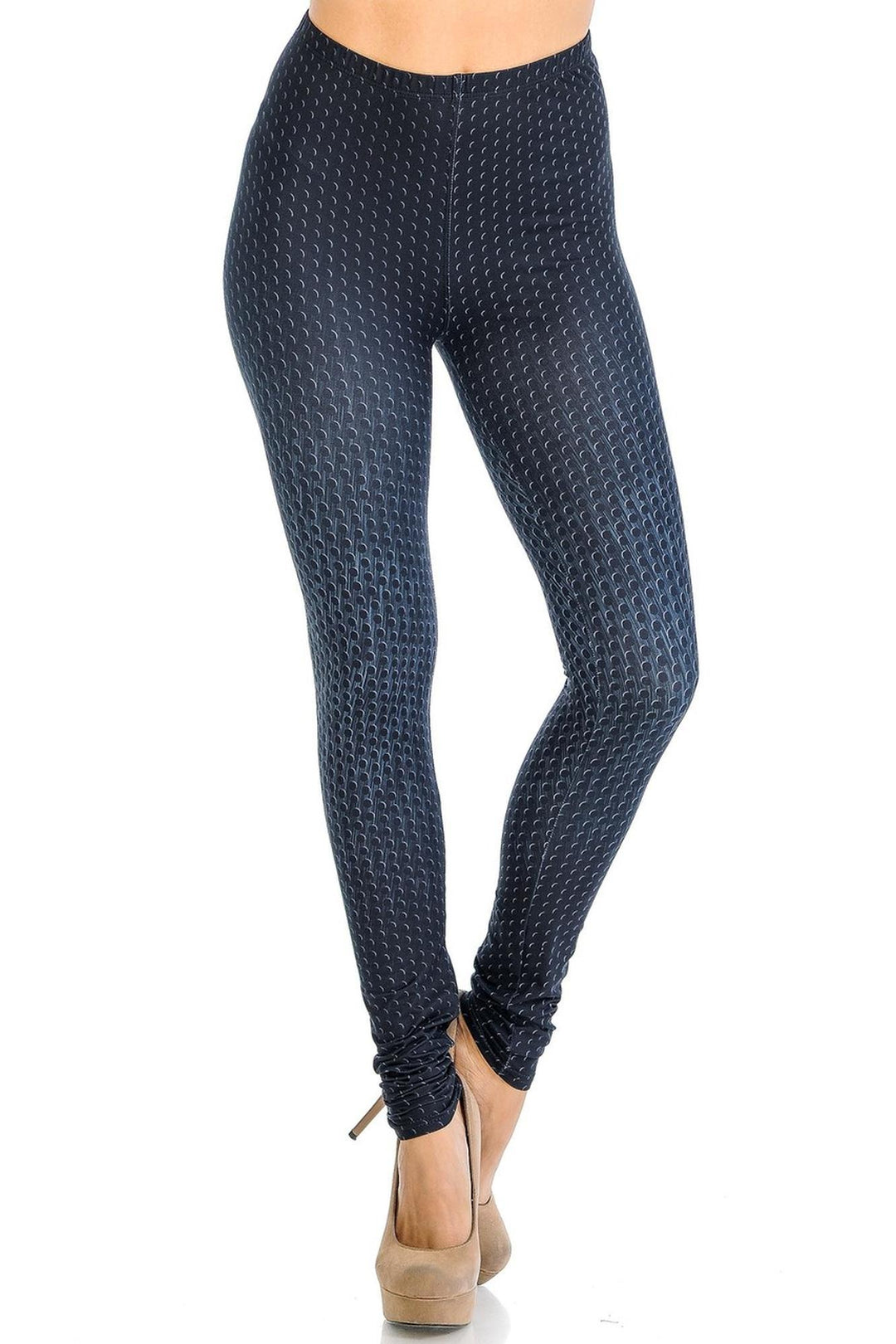 Creamy Soft Textured Dots Leggings - Signature Collection