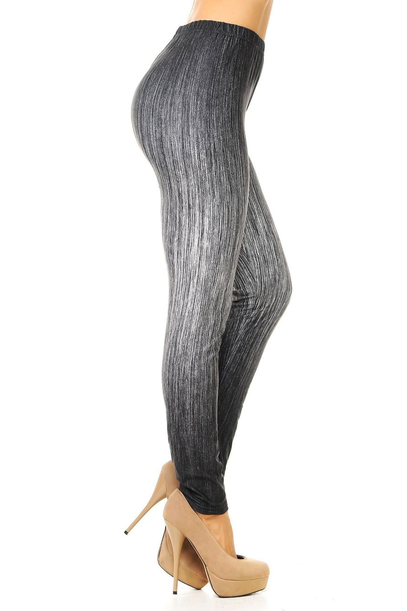 Creamy Soft Vintage Ombre Fade Leggings - Multi-Size