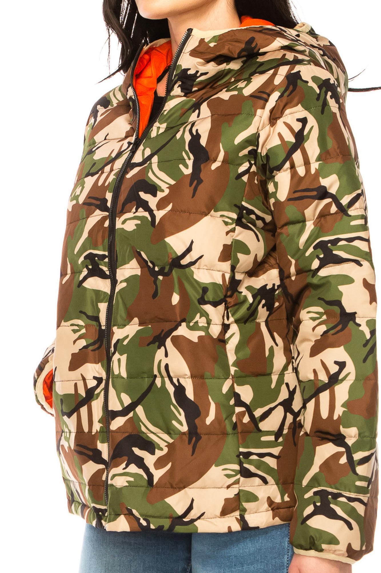Women's Camouflage Winter Puffer Down Jacket