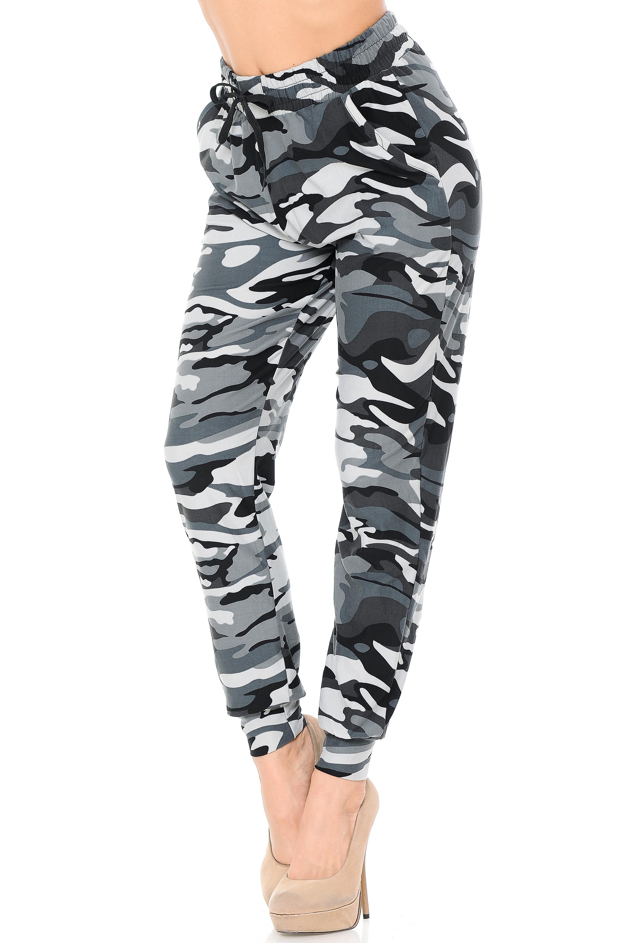 Buttery Smooth Charcoal Camouflage Joggers