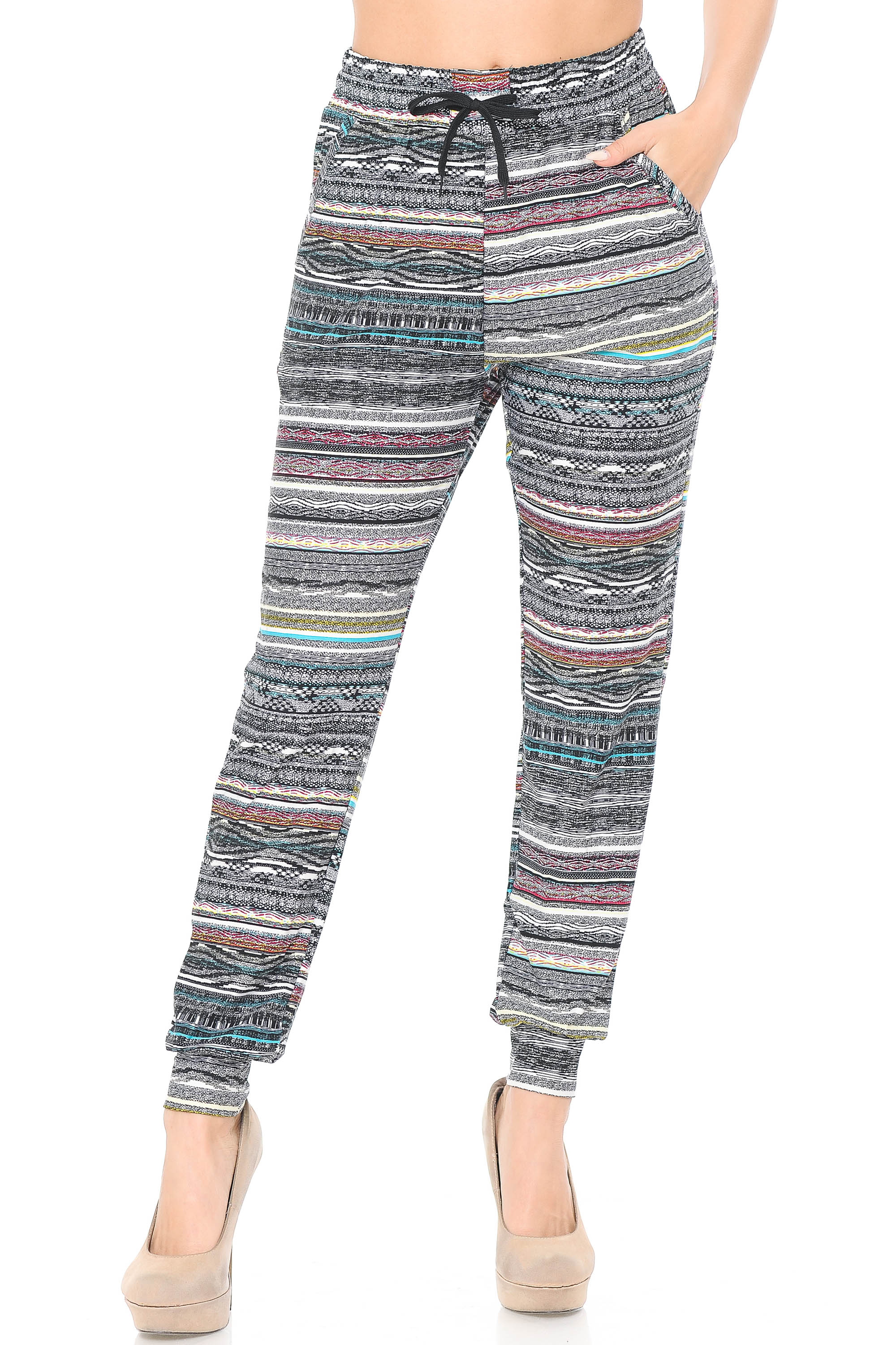 Buttery Smooth Tribal Cascade Joggers