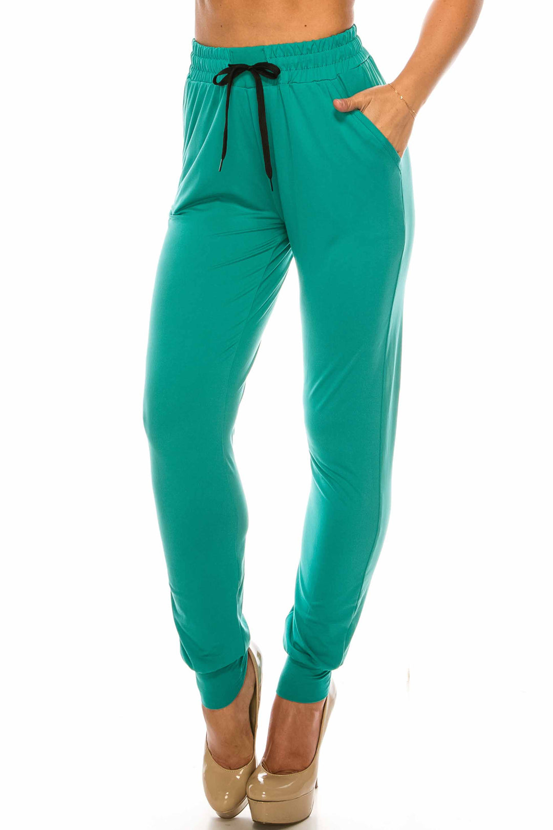 Buttery Smooth Solid Basic Jade Joggers