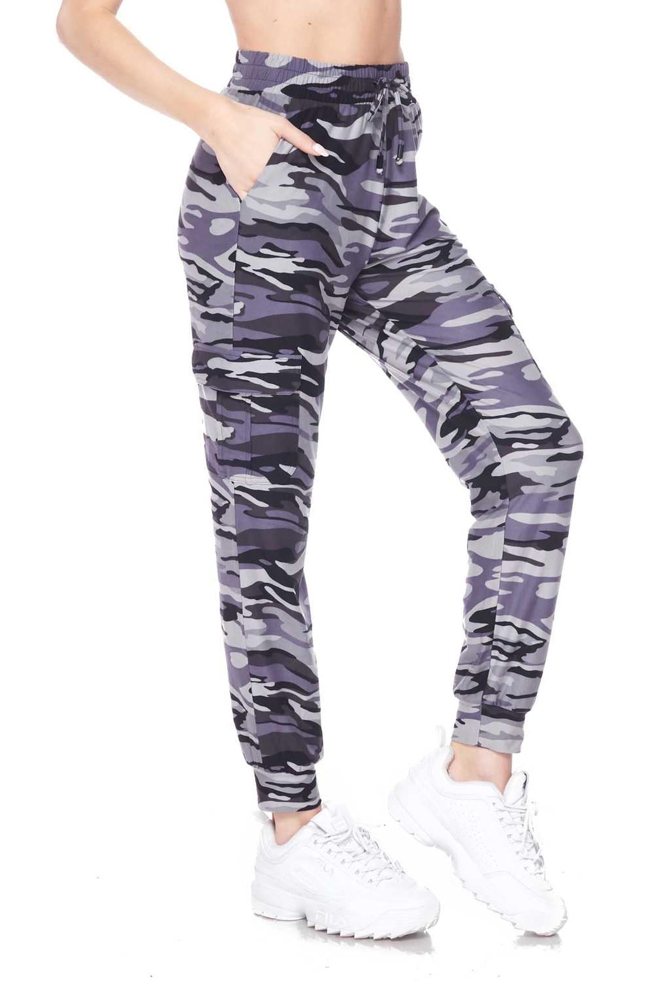 Buttery Smooth Charcoal Camouflage Joggers - New Mix