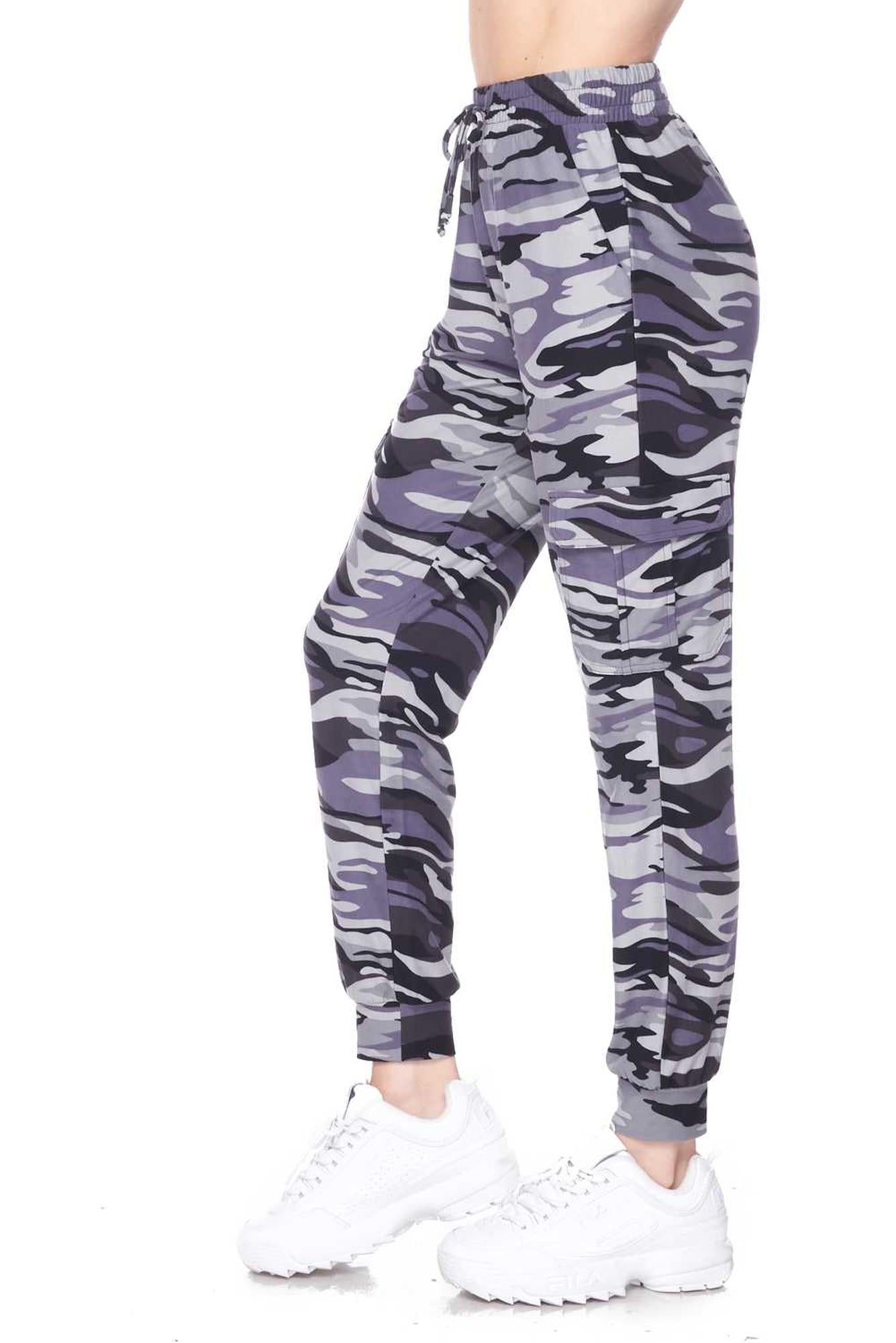 Buttery Smooth Charcoal Camouflage Joggers - New Mix