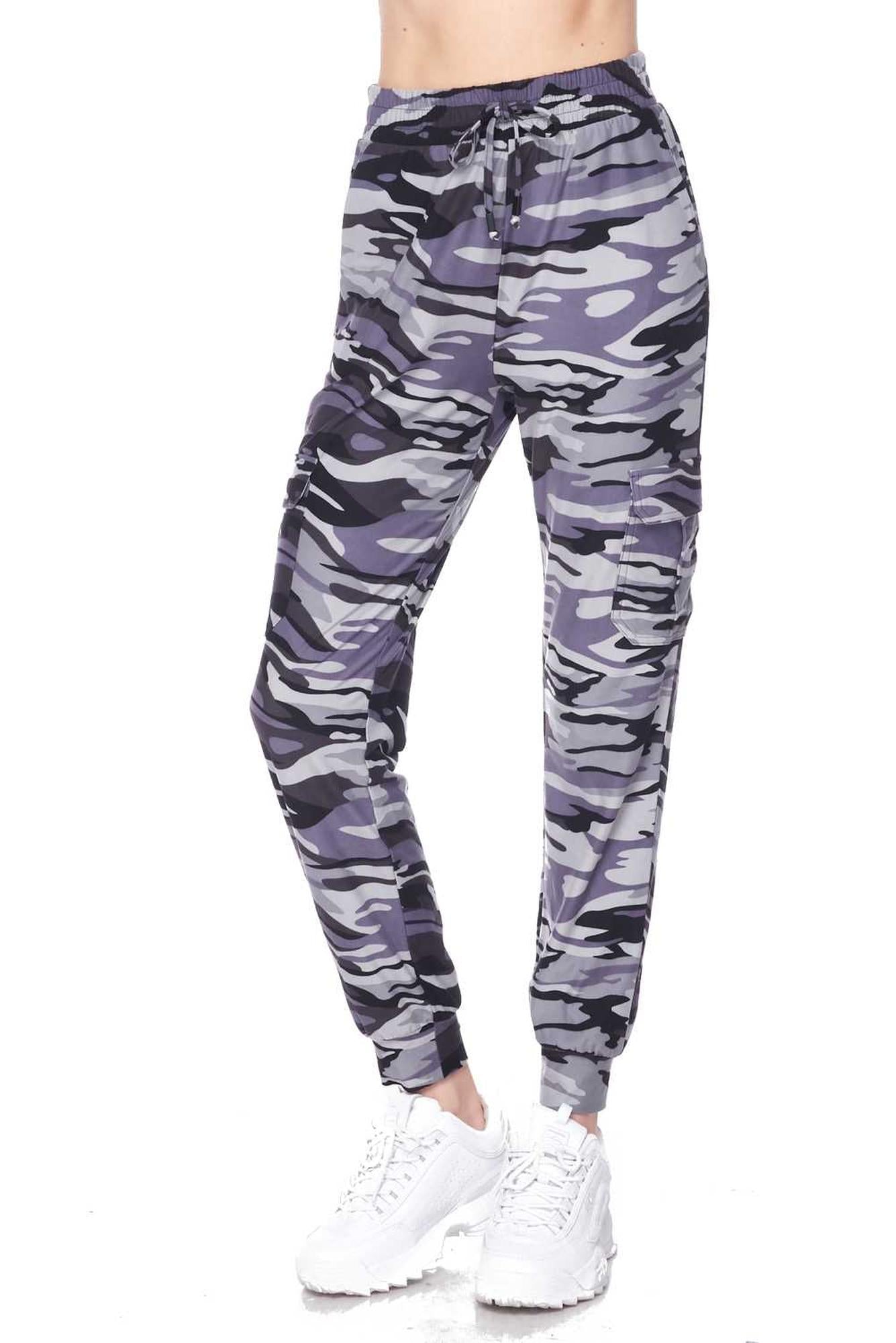 Buttery Smooth Charcoal Camouflage Joggers - New Mix