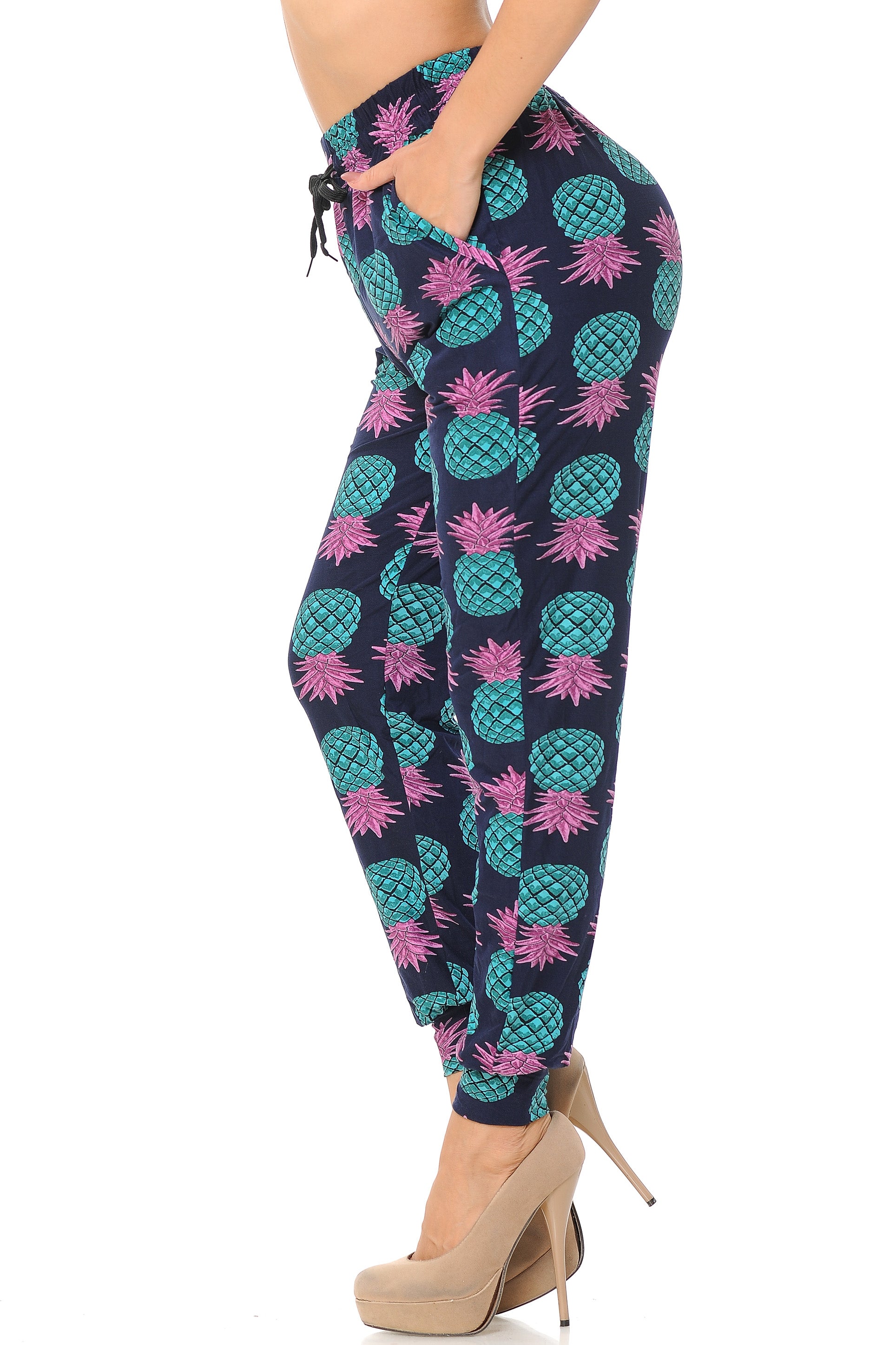 Buttery Smooth Teal Pineapple Women's Joggers