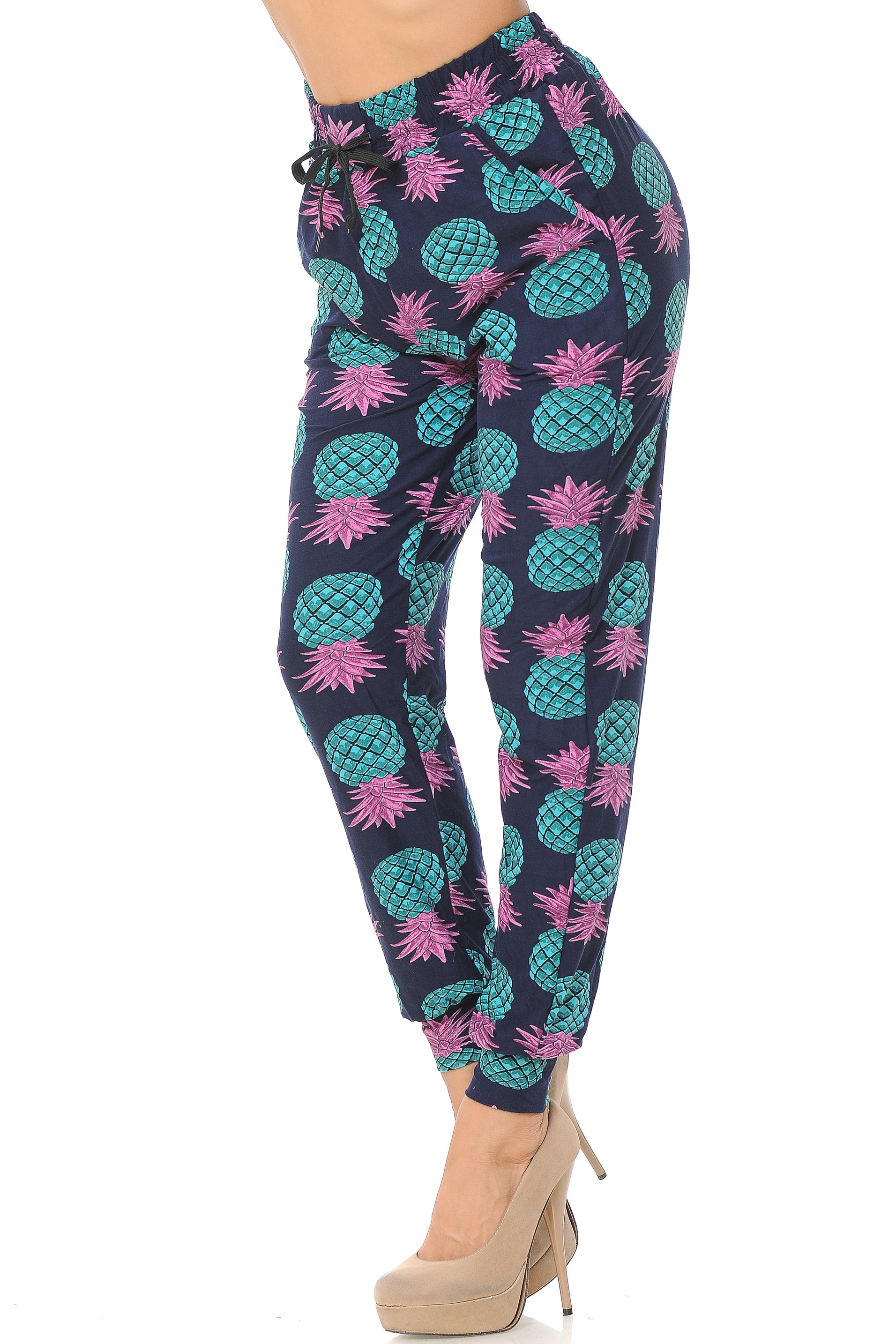 Buttery Smooth Teal Pineapple Women's Joggers