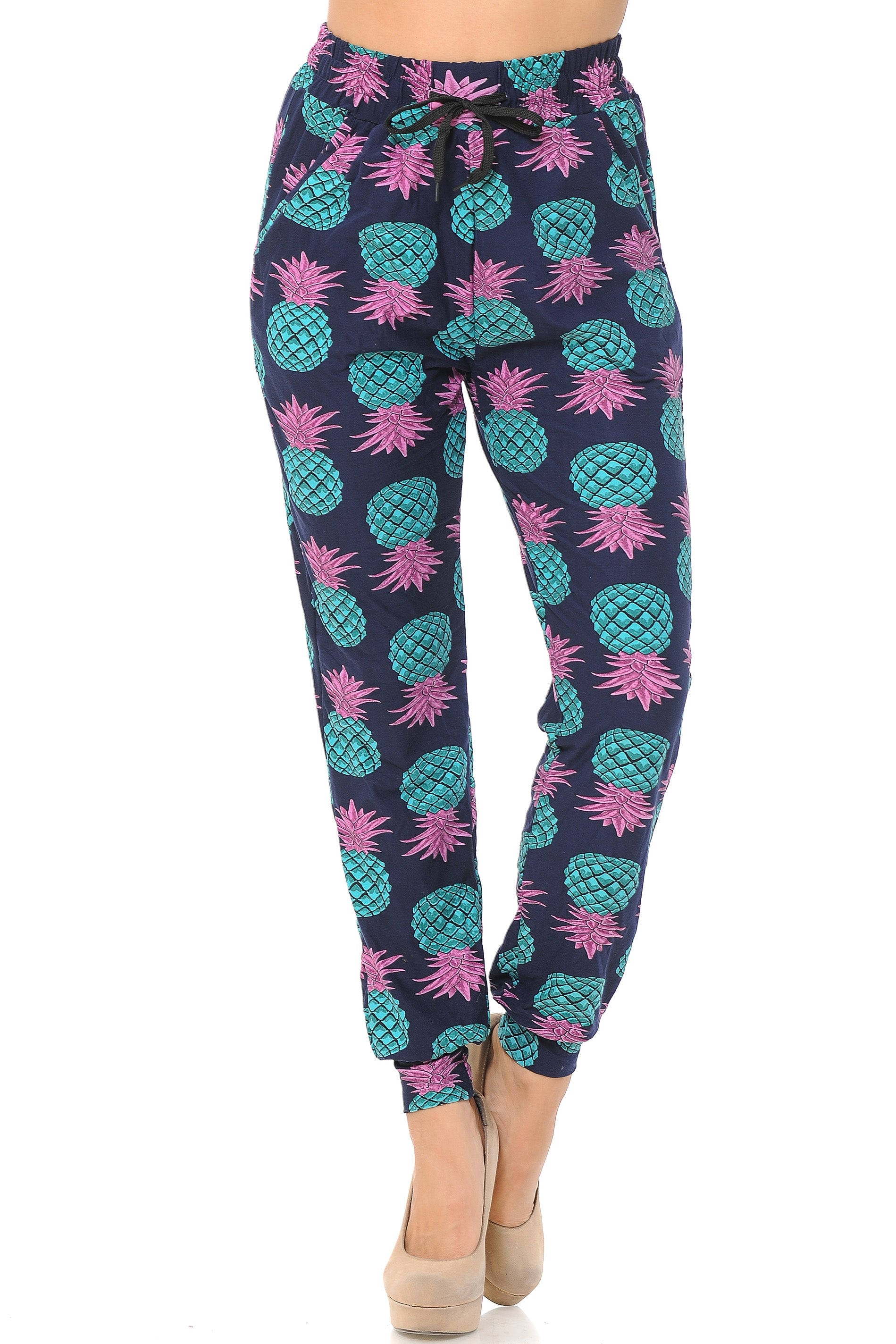 Buttery Smooth Teal Pineapple Women's Joggers